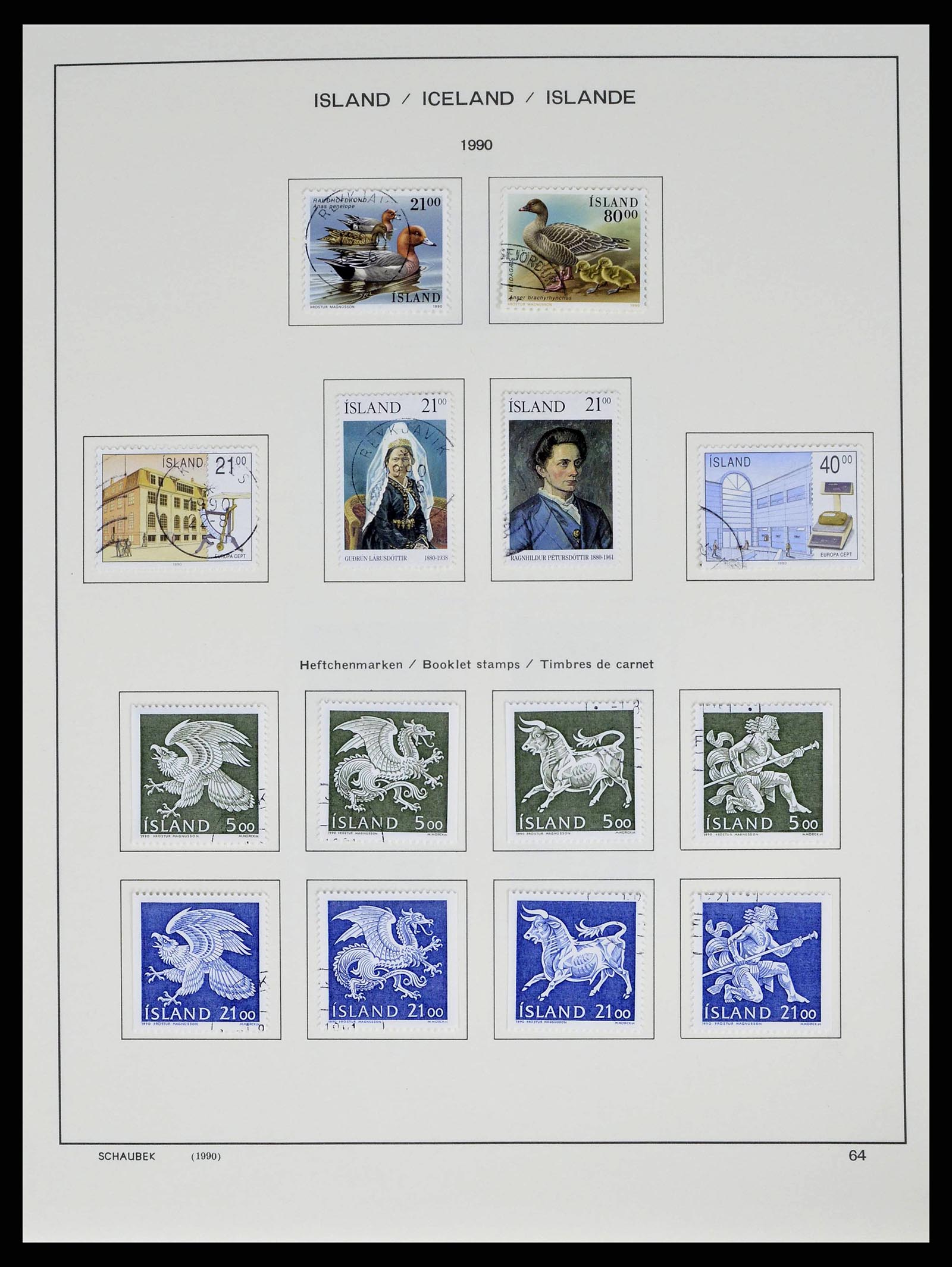 38553 0066 - Stamp collection 38553 Iceland 1873-2008.