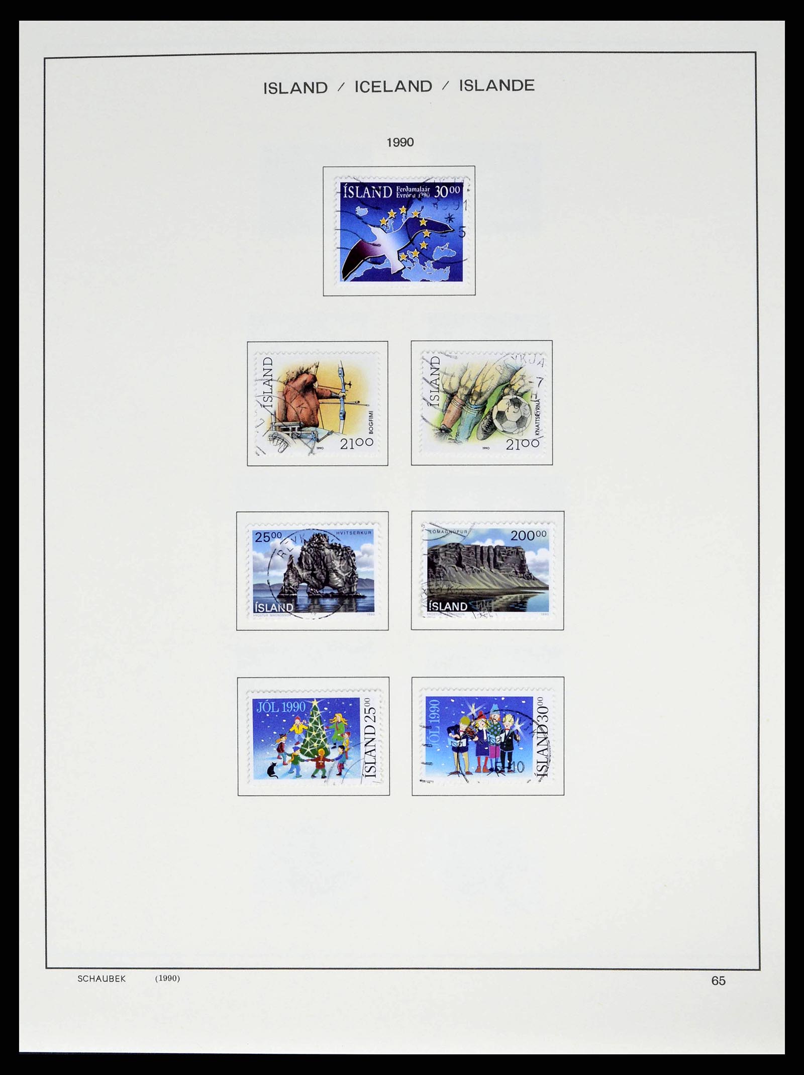 38553 0067 - Stamp collection 38553 Iceland 1873-2008.