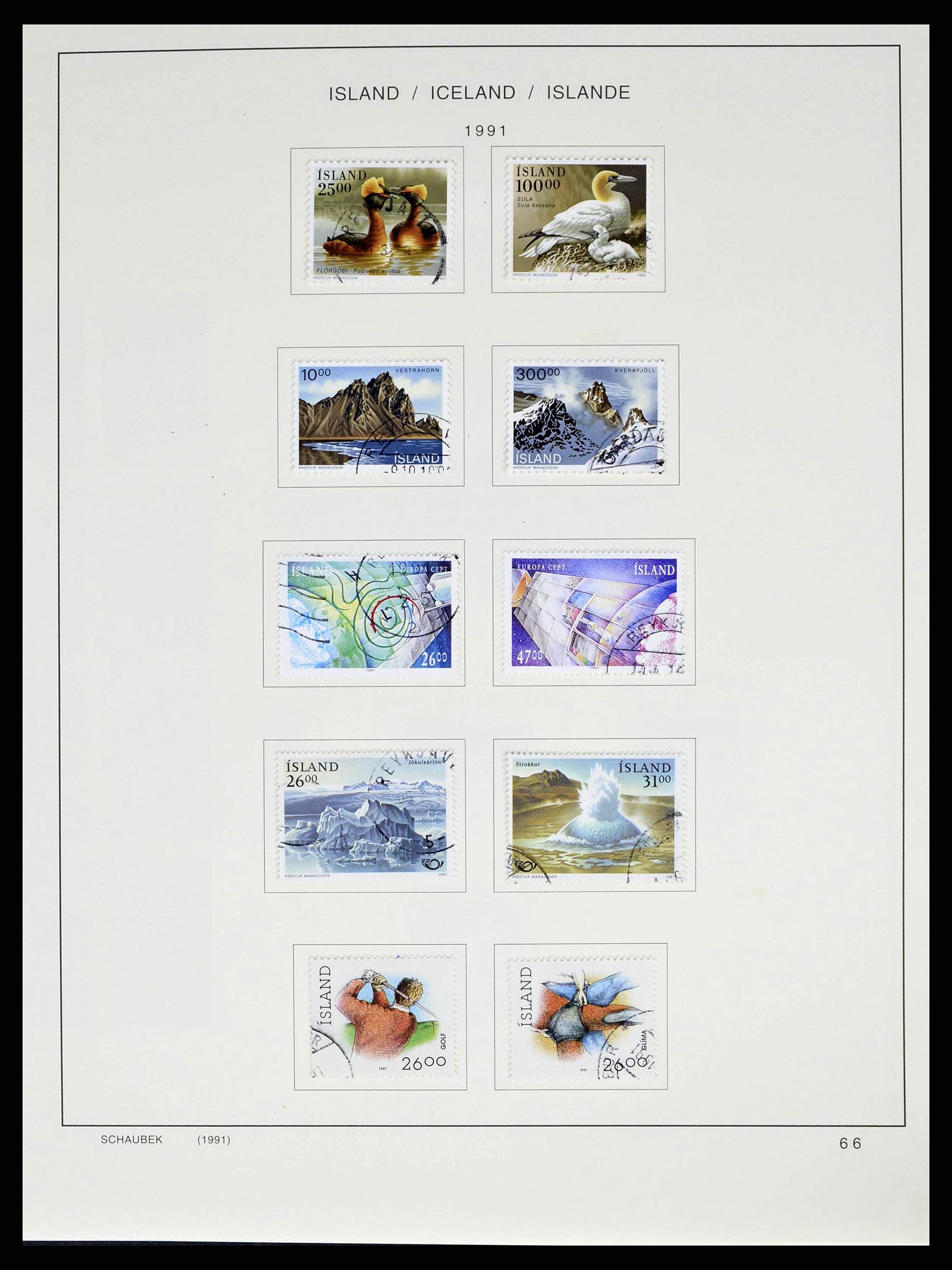 38553 0068 - Stamp collection 38553 Iceland 1873-2008.