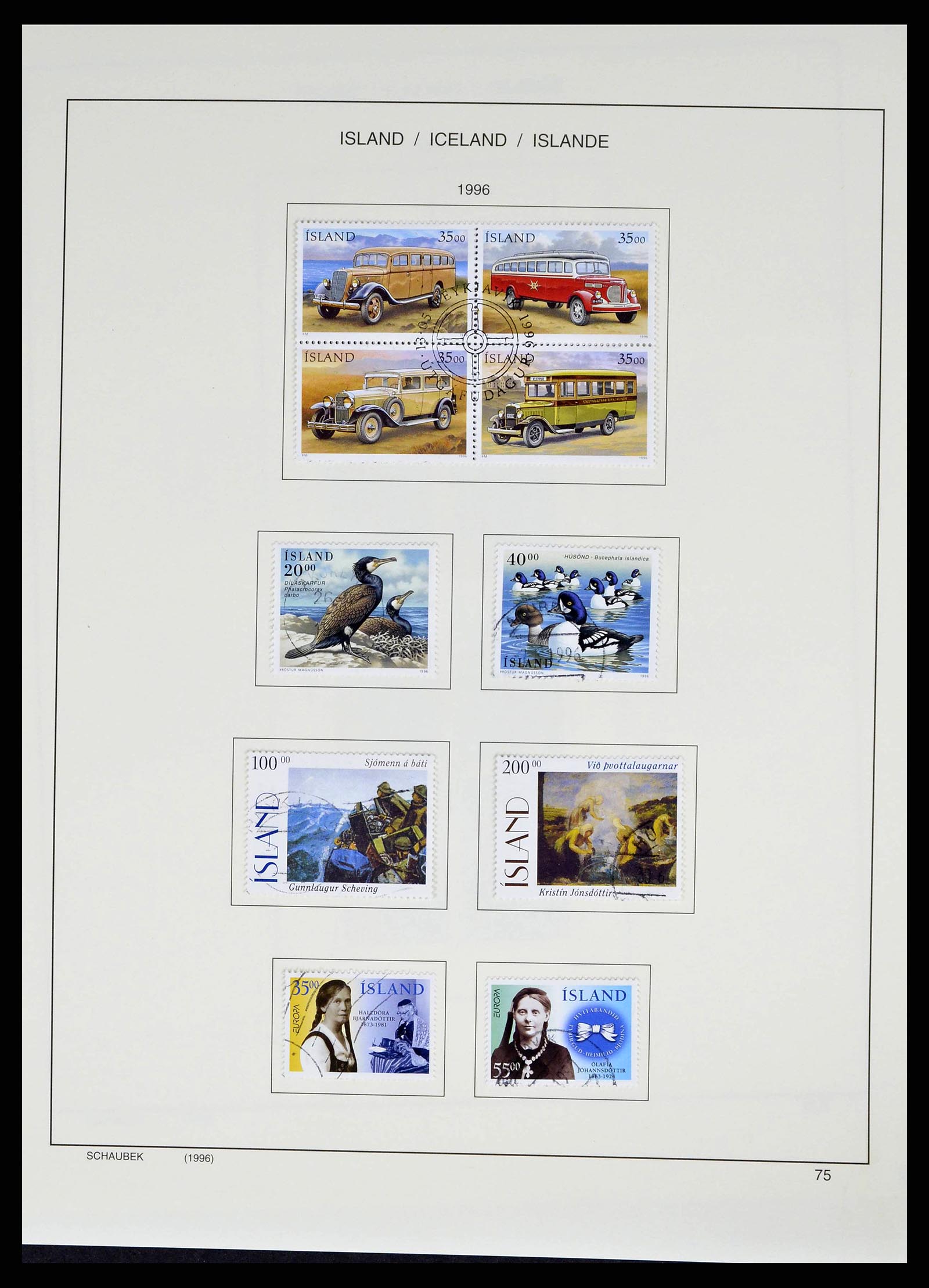 38553 0081 - Stamp collection 38553 Iceland 1873-2008.