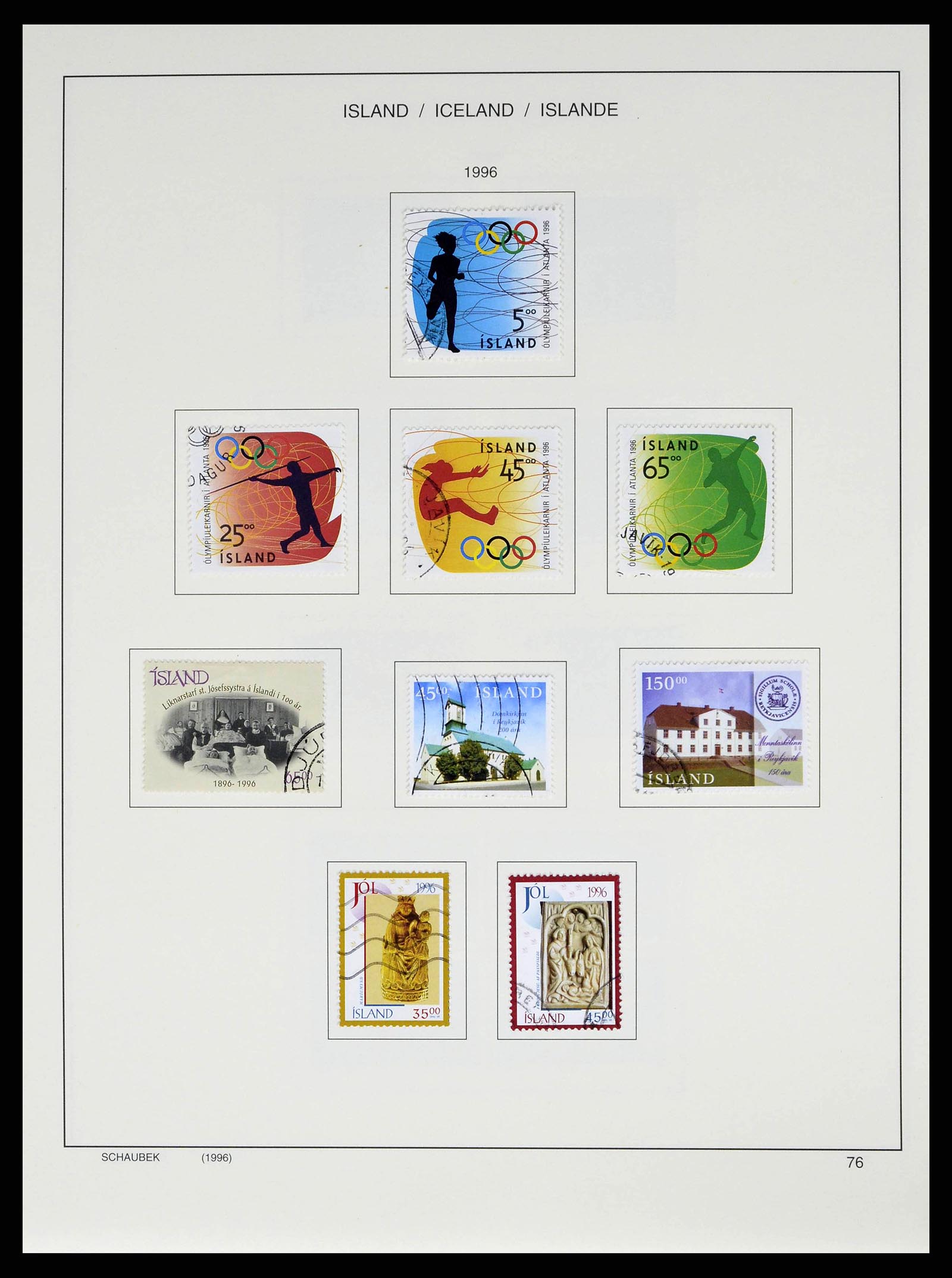 38553 0083 - Stamp collection 38553 Iceland 1873-2008.