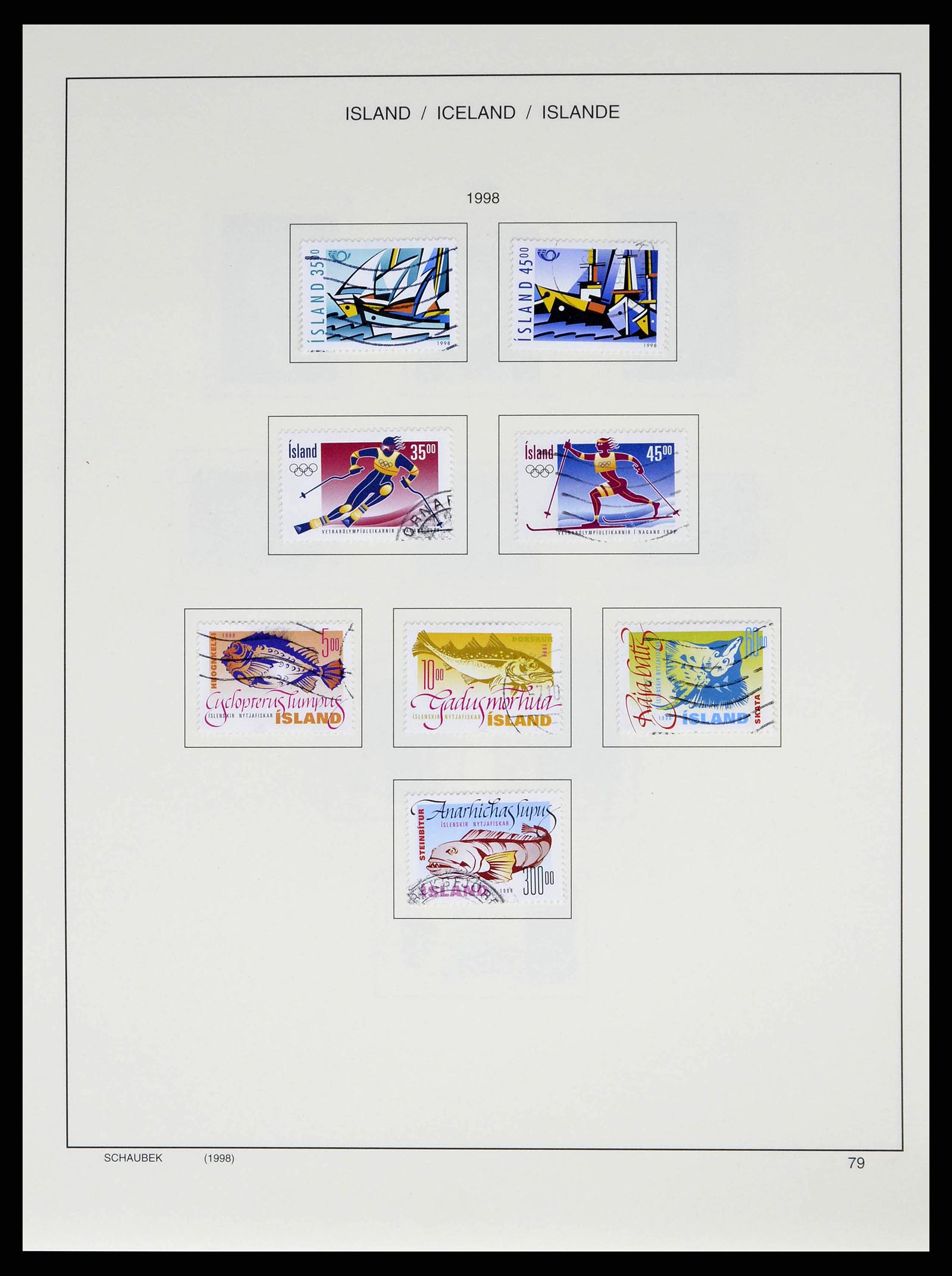 38553 0087 - Stamp collection 38553 Iceland 1873-2008.