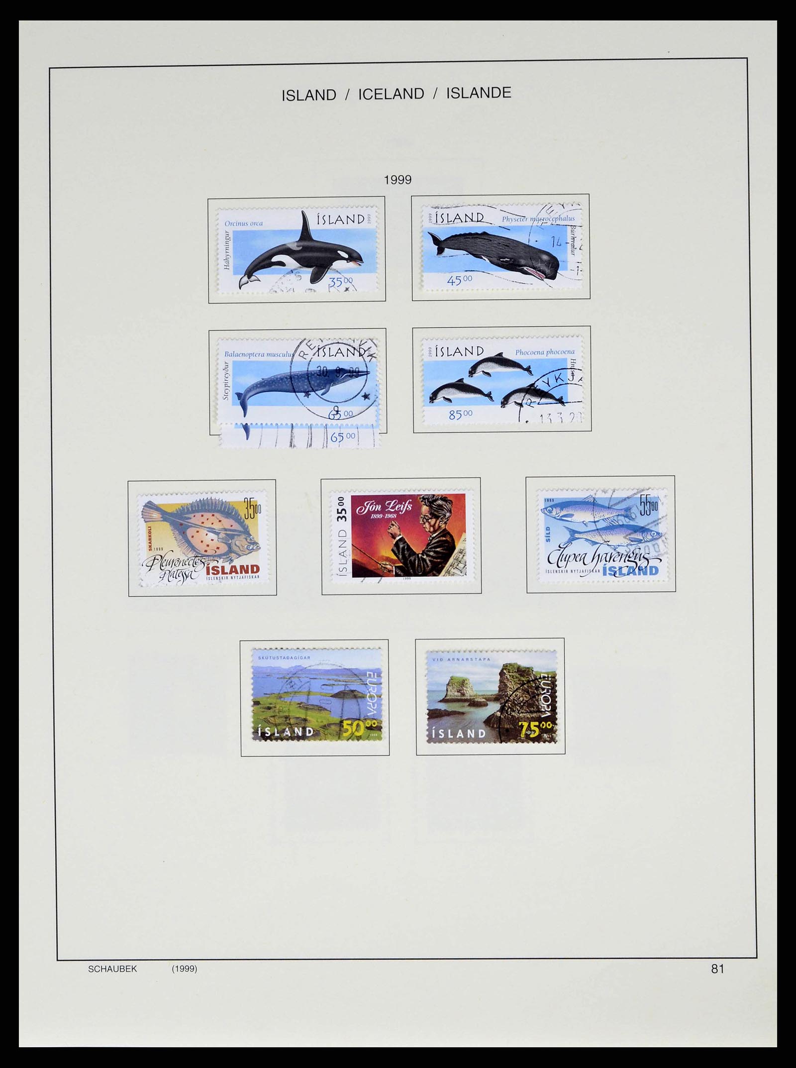 38553 0089 - Stamp collection 38553 Iceland 1873-2008.