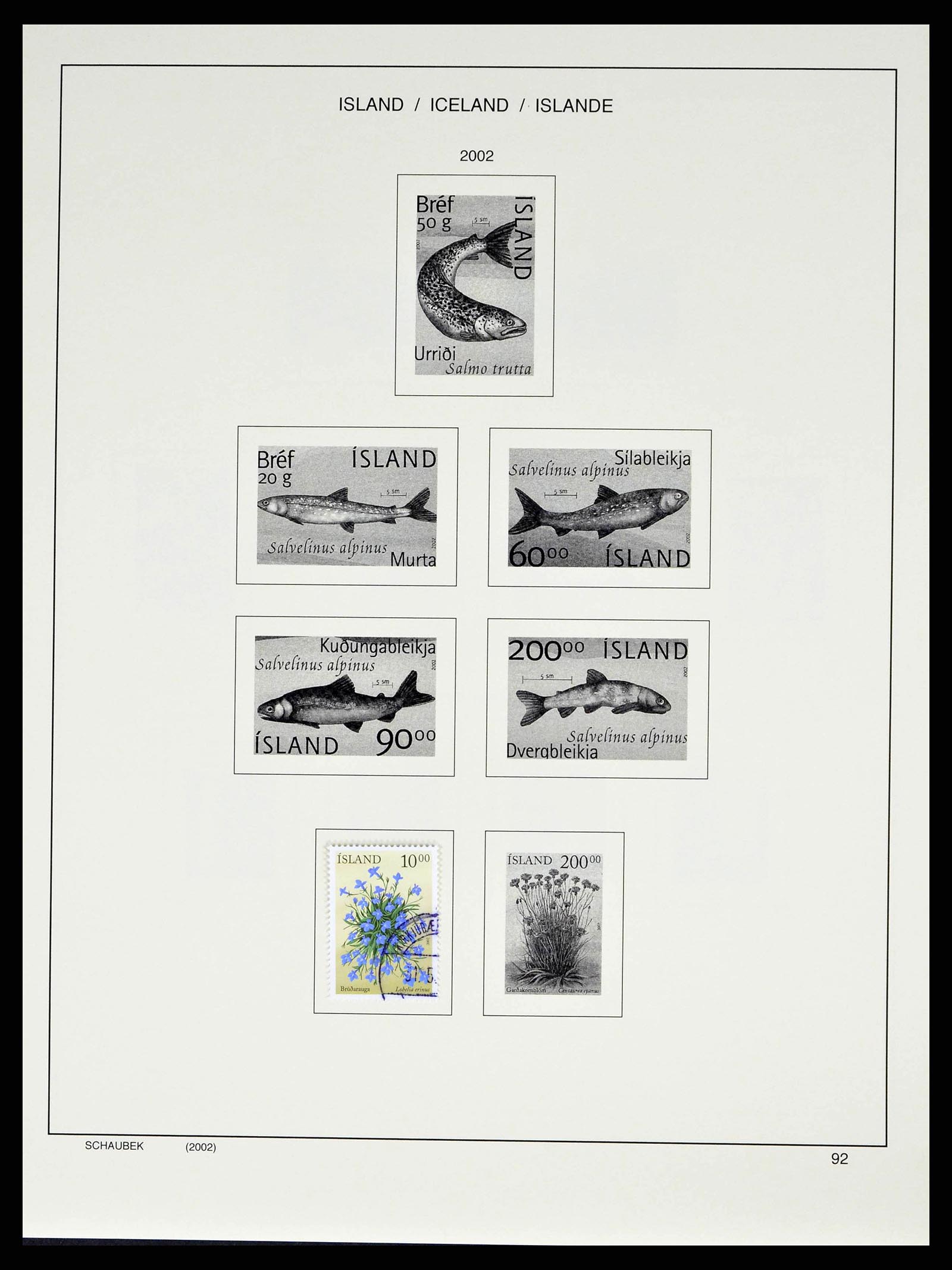 38553 0100 - Stamp collection 38553 Iceland 1873-2008.
