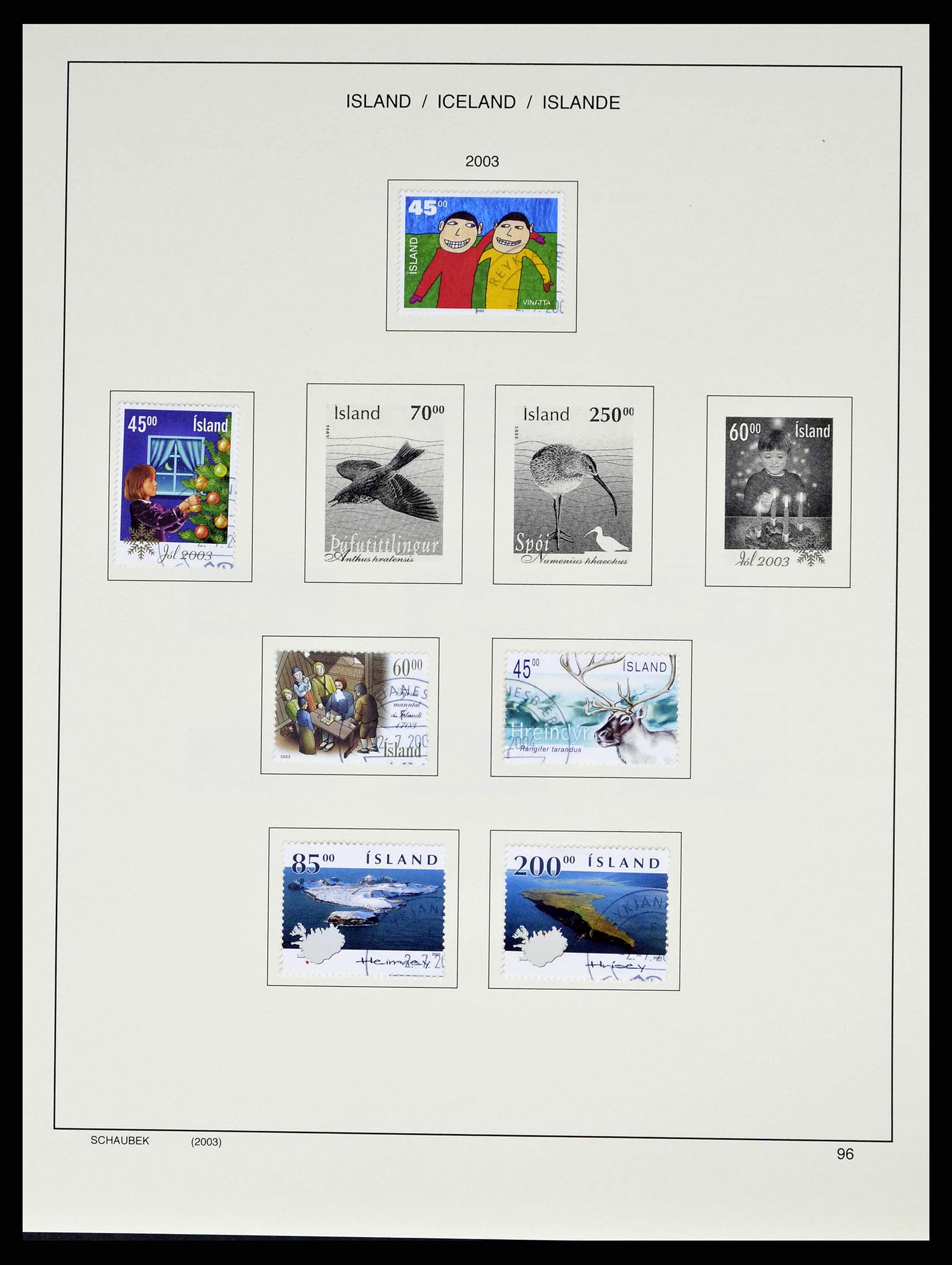 38553 0103 - Stamp collection 38553 Iceland 1873-2008.