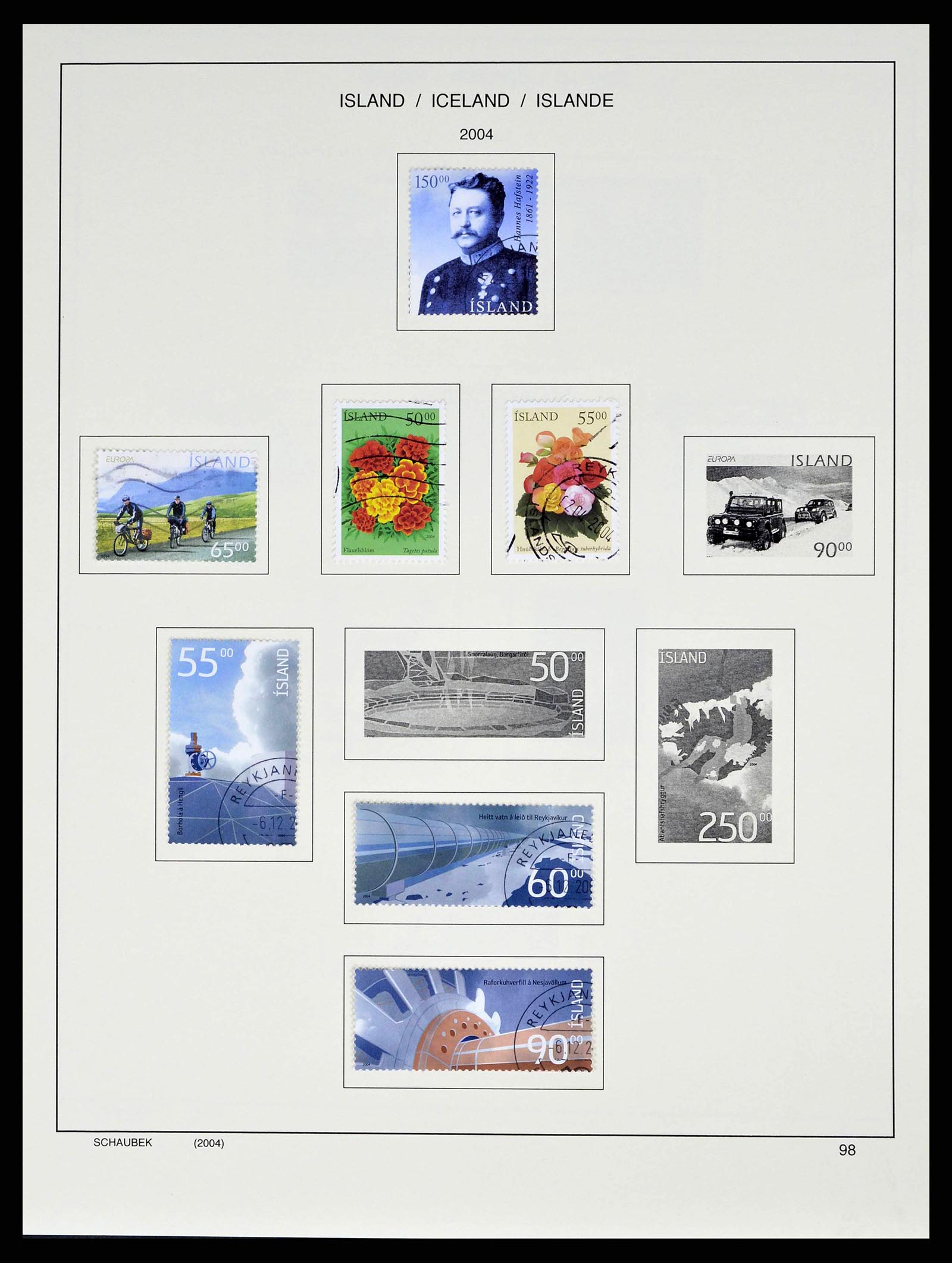 38553 0104 - Stamp collection 38553 Iceland 1873-2008.