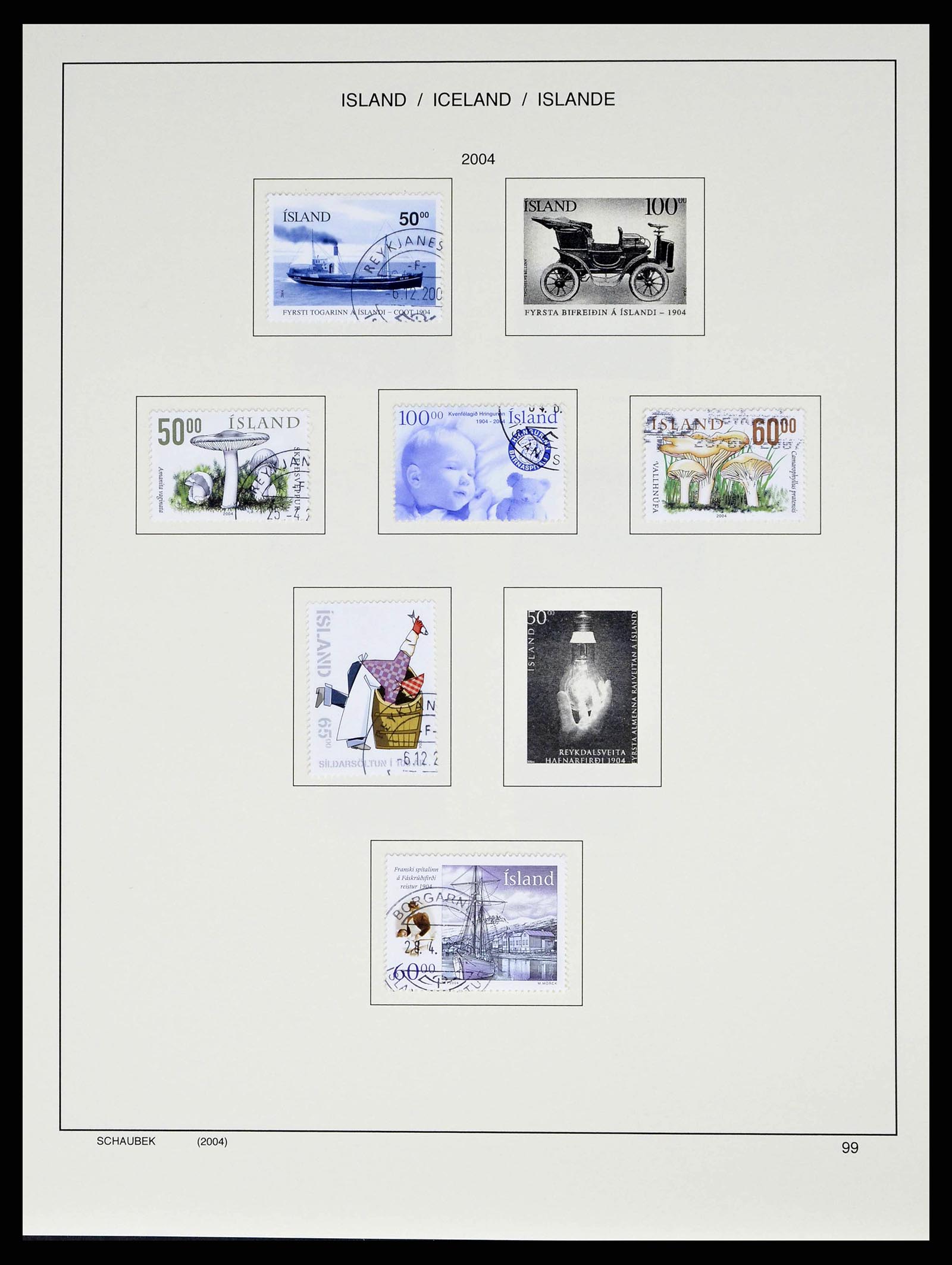 38553 0105 - Stamp collection 38553 Iceland 1873-2008.