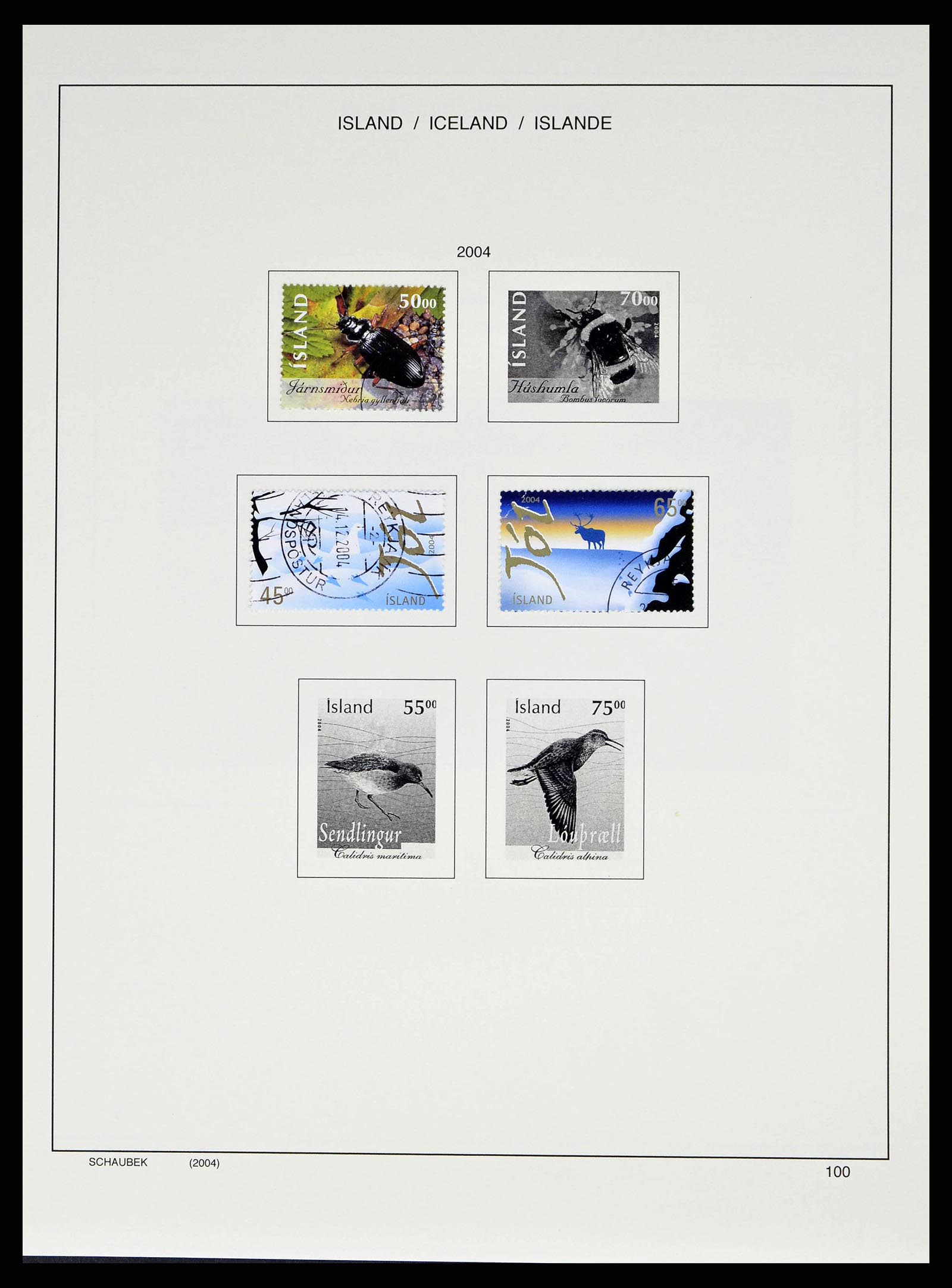38553 0106 - Stamp collection 38553 Iceland 1873-2008.