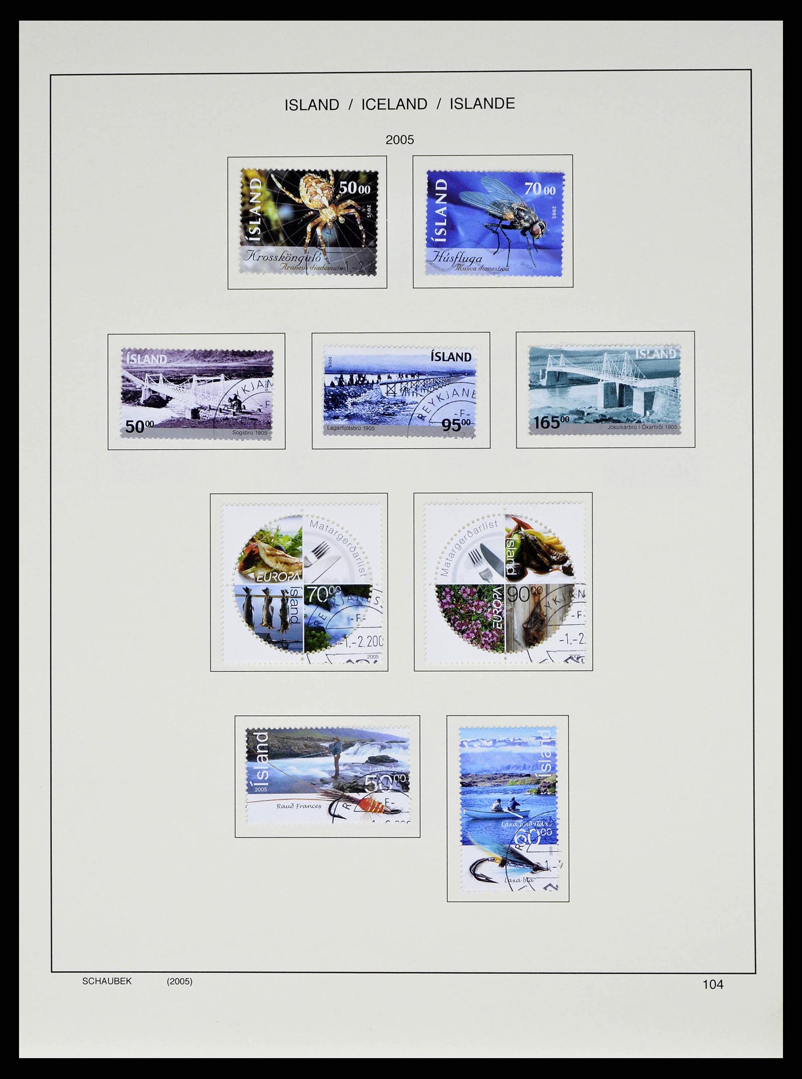 38553 0108 - Stamp collection 38553 Iceland 1873-2008.