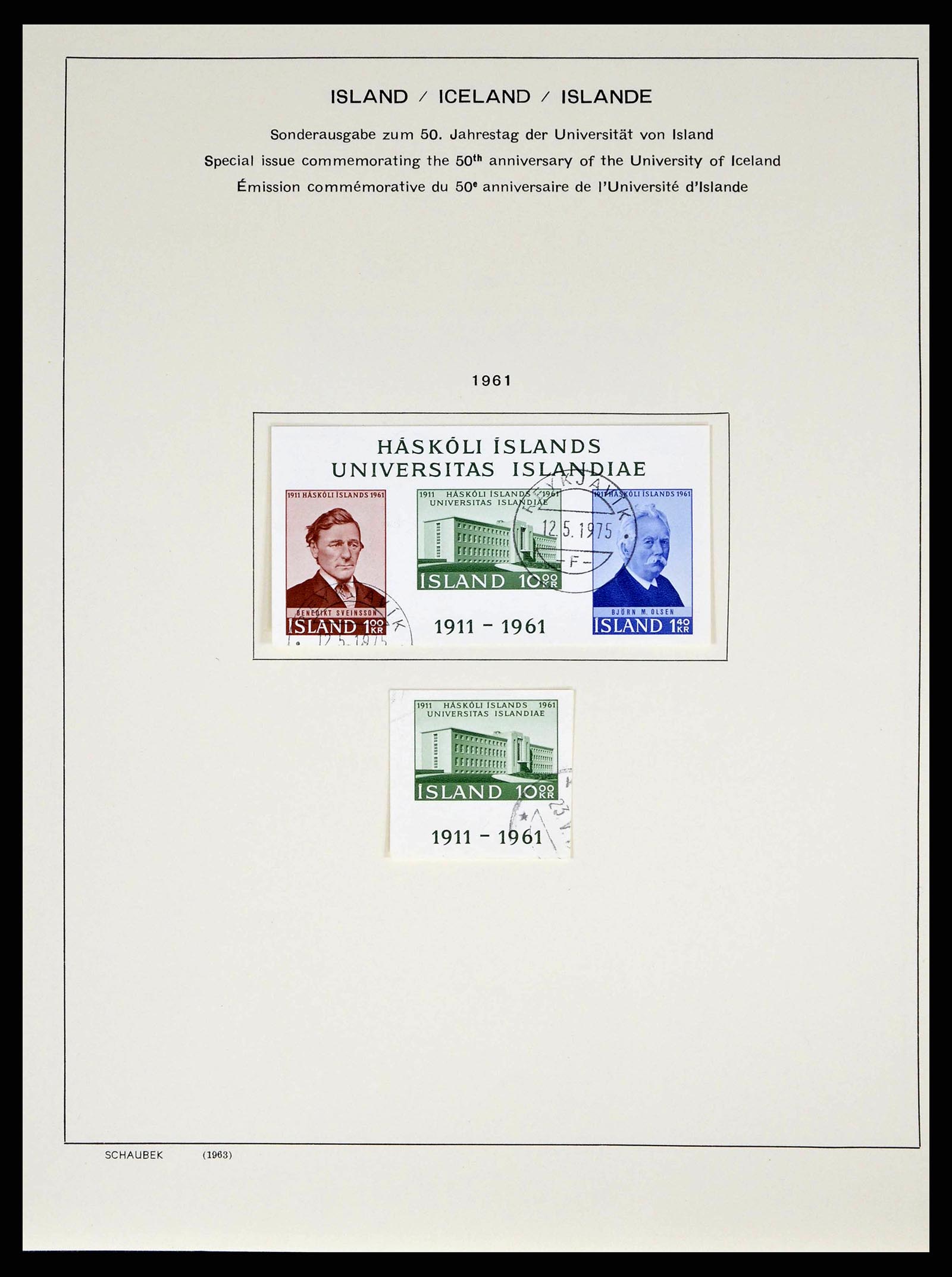 38553 0118 - Stamp collection 38553 Iceland 1873-2008.