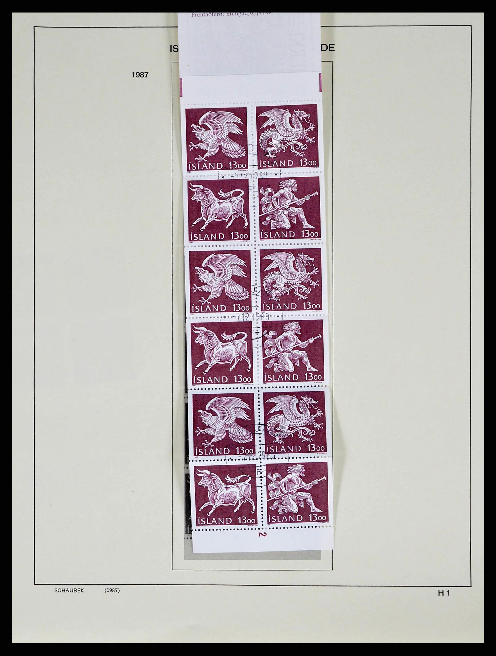 38553 0142 - Postzegelverzameling 38553 IJsland 1873-2008.