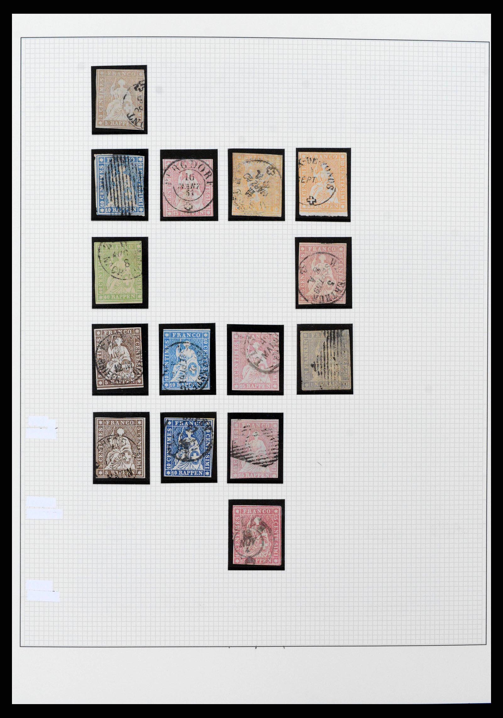 38558 0003 - Stamp collection 38558 Switzerland 1854-1960.