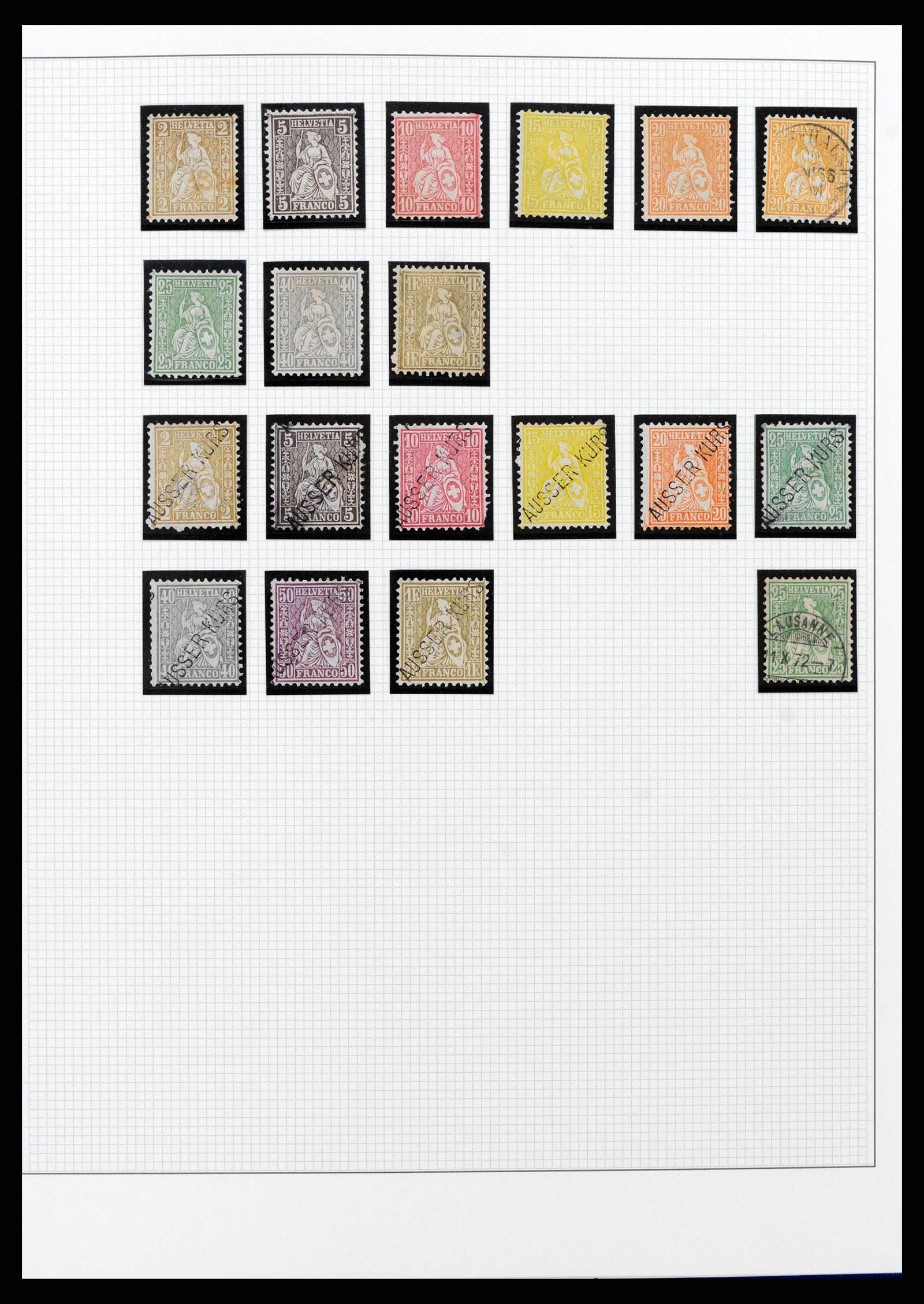 38558 0005 - Stamp collection 38558 Switzerland 1854-1960.