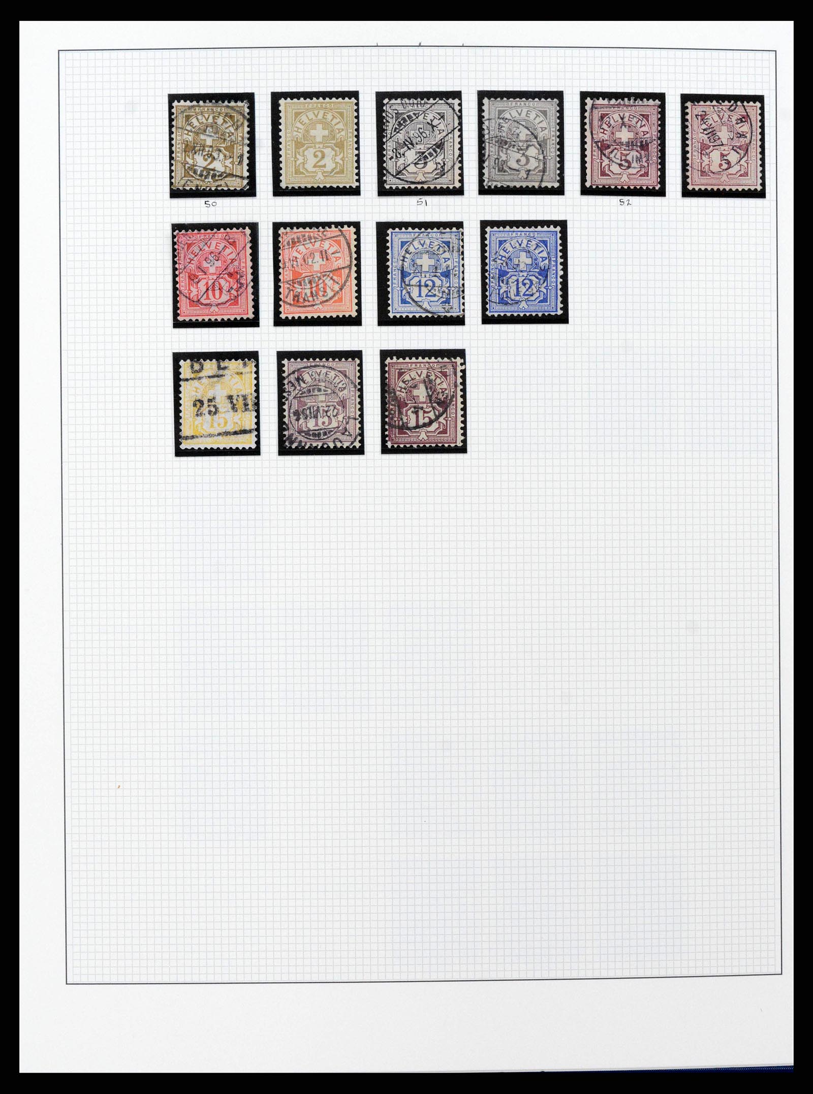 38558 0007 - Stamp collection 38558 Switzerland 1854-1960.
