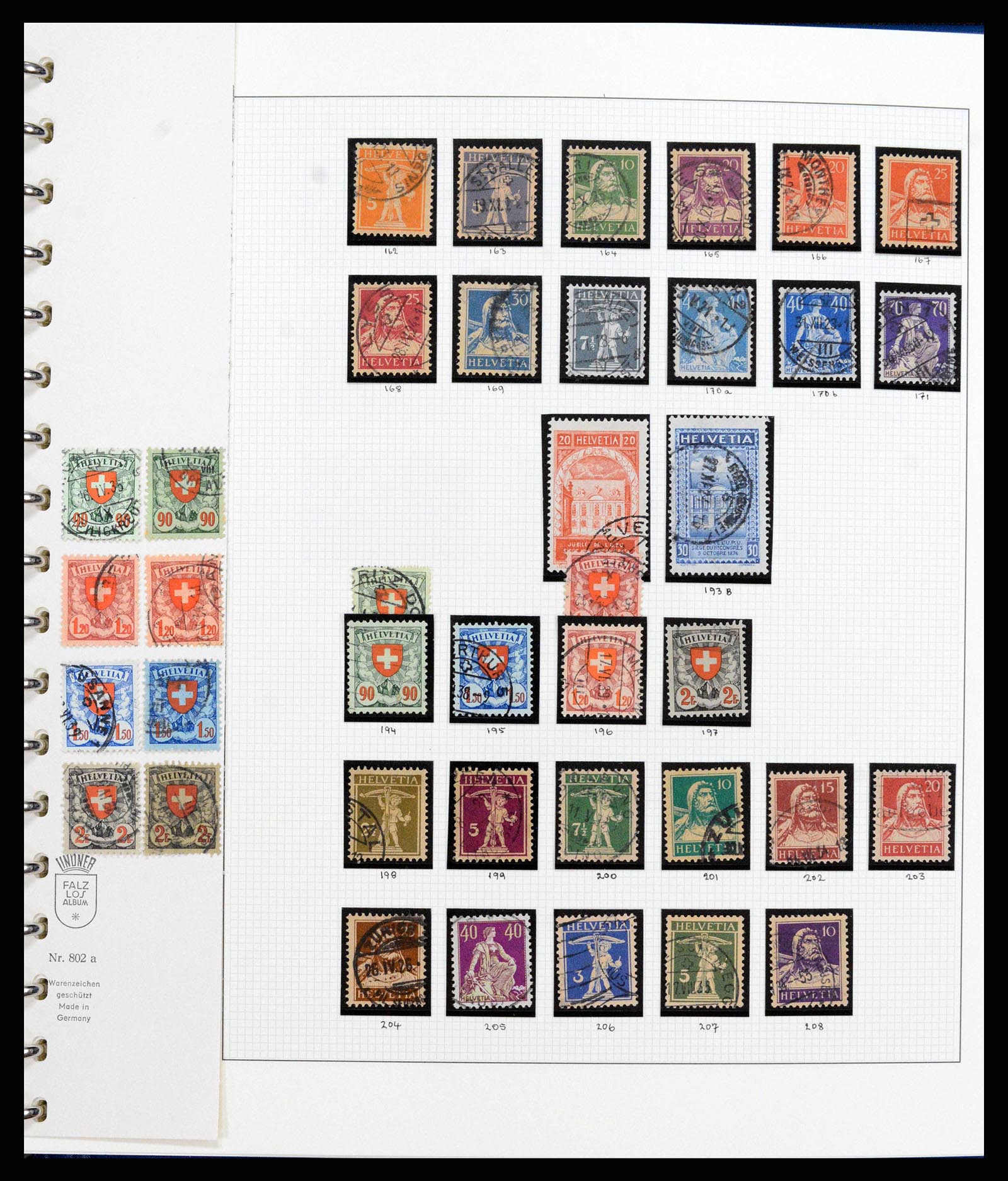 38558 0013 - Stamp collection 38558 Switzerland 1854-1960.