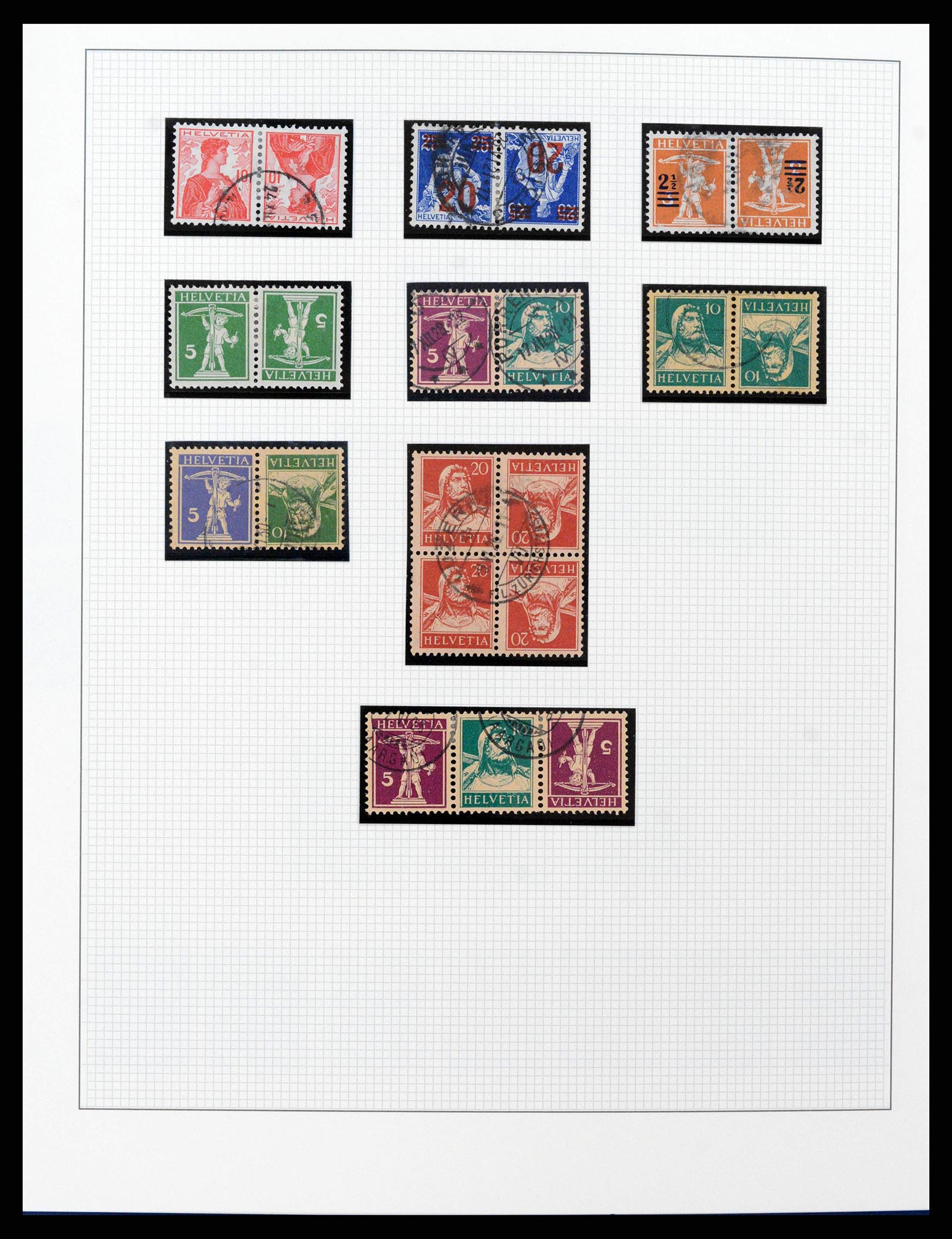 38558 0014 - Stamp collection 38558 Switzerland 1854-1960.