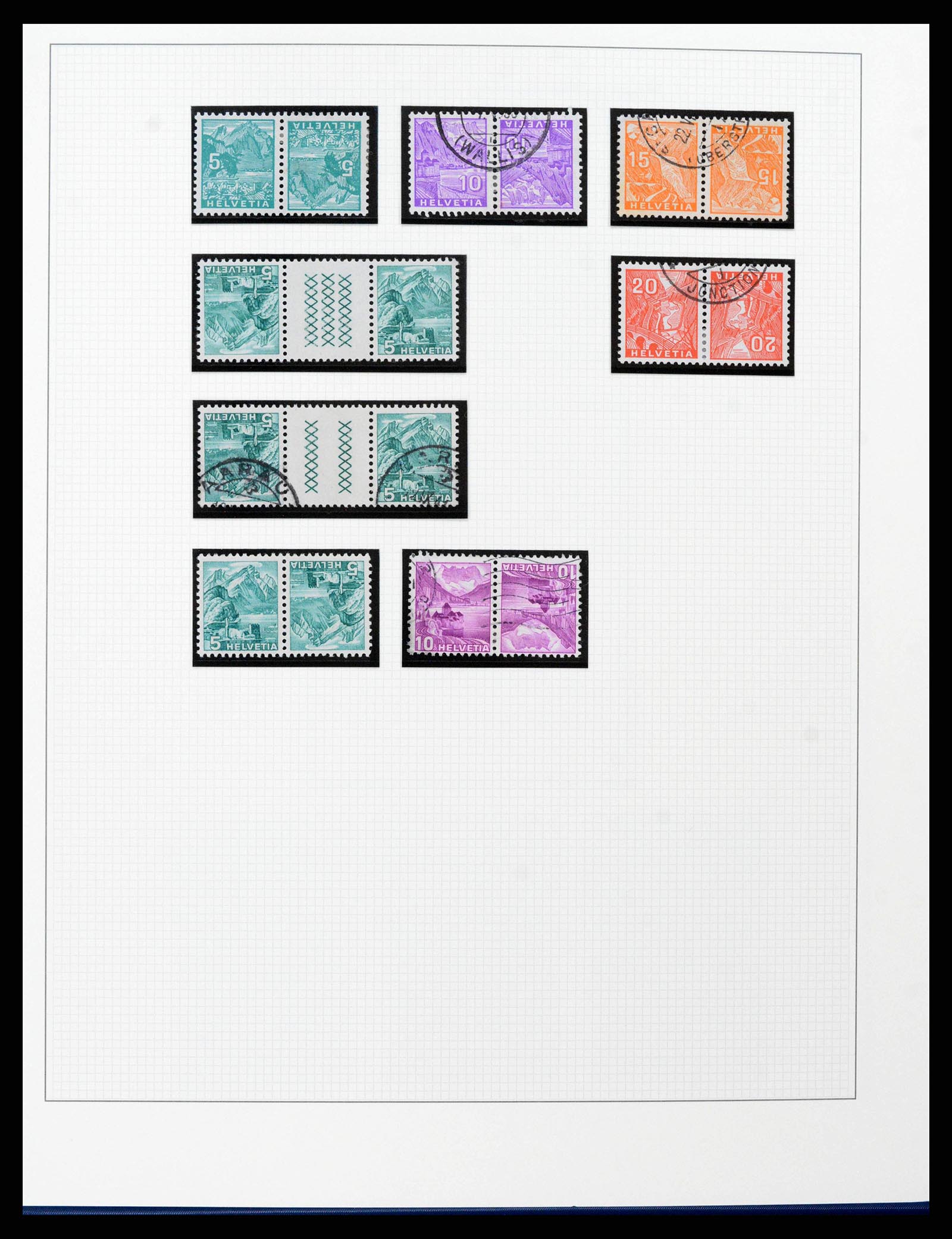 38558 0017 - Stamp collection 38558 Switzerland 1854-1960.