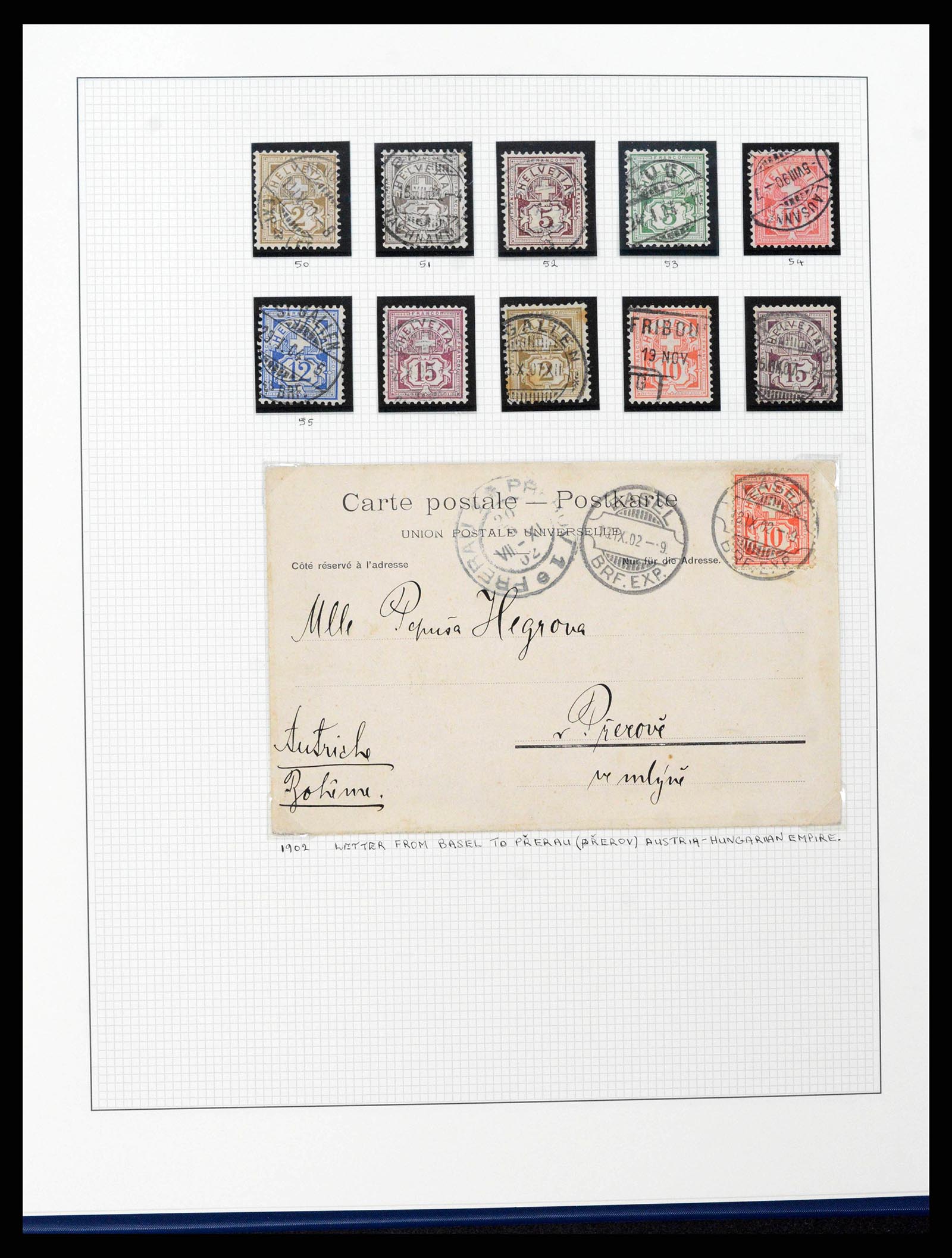 38558 0033 - Stamp collection 38558 Switzerland 1854-1960.