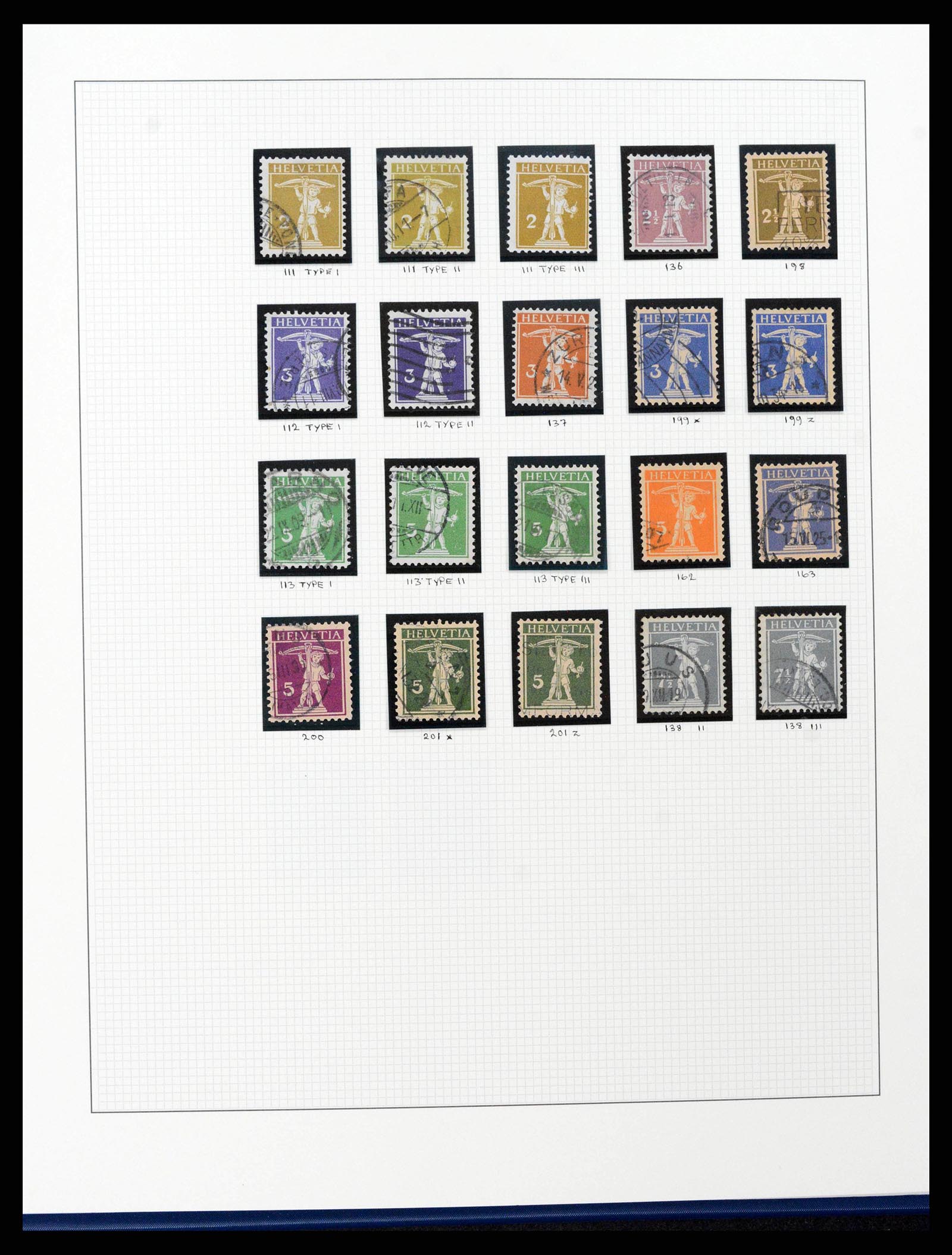 38558 0034 - Stamp collection 38558 Switzerland 1854-1960.