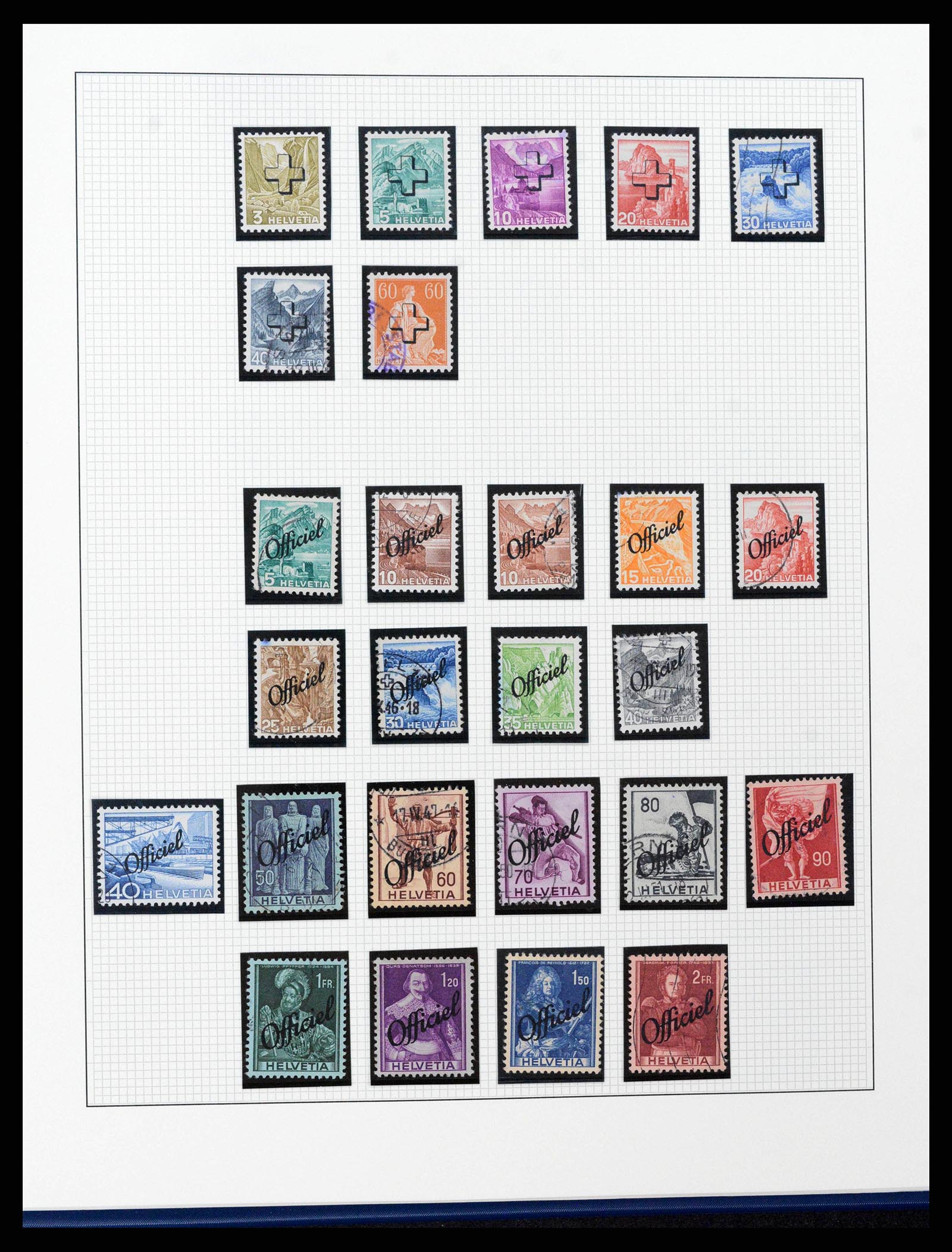 38558 0041 - Stamp collection 38558 Switzerland 1854-1960.