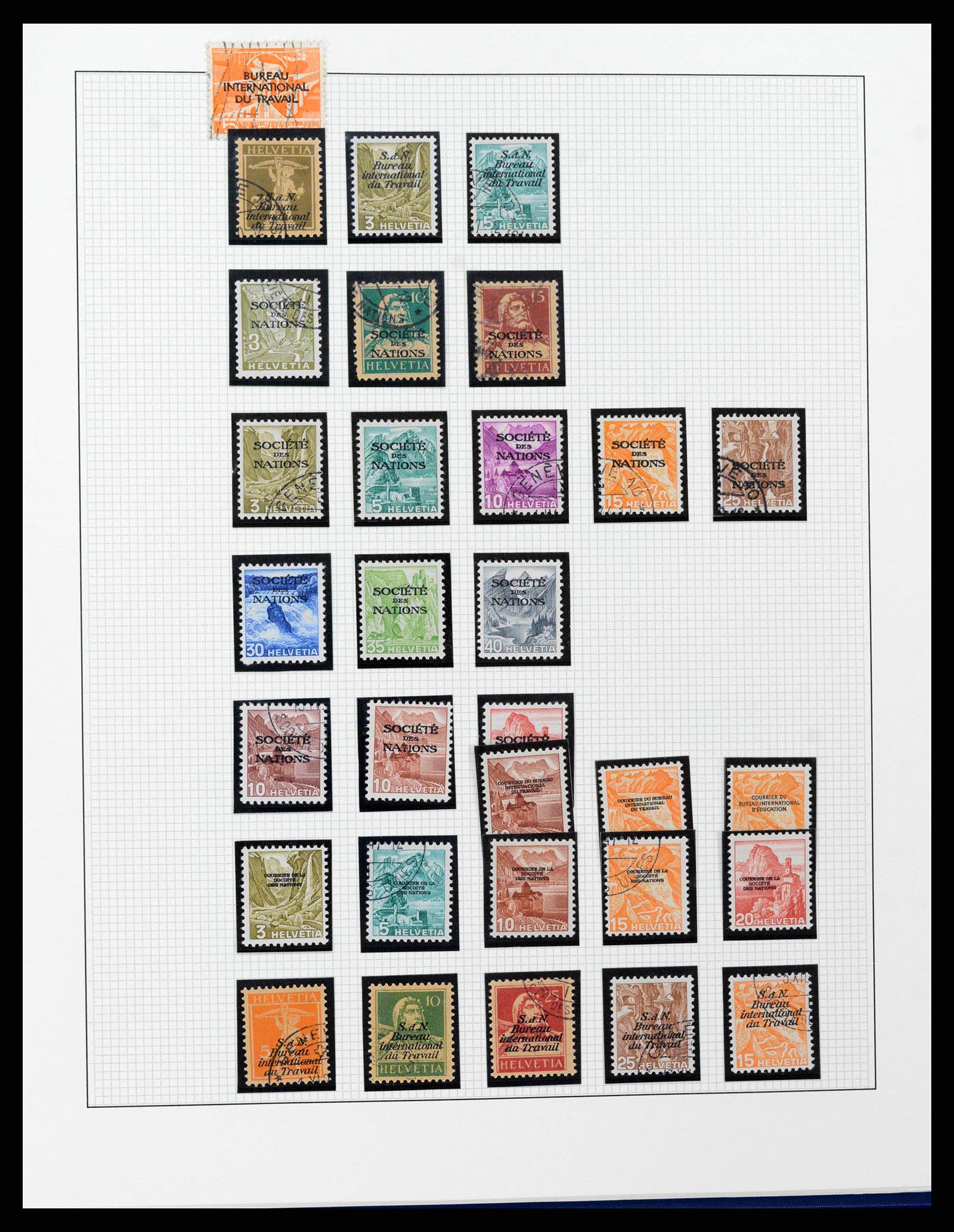 38558 0042 - Stamp collection 38558 Switzerland 1854-1960.