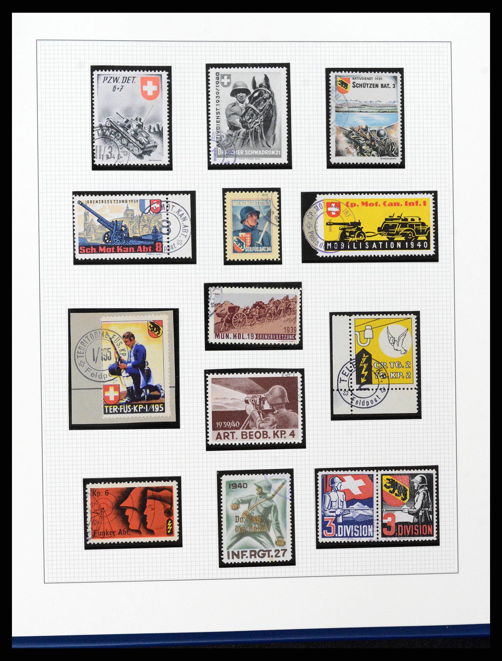 38558 0045 - Stamp collection 38558 Switzerland 1854-1960.