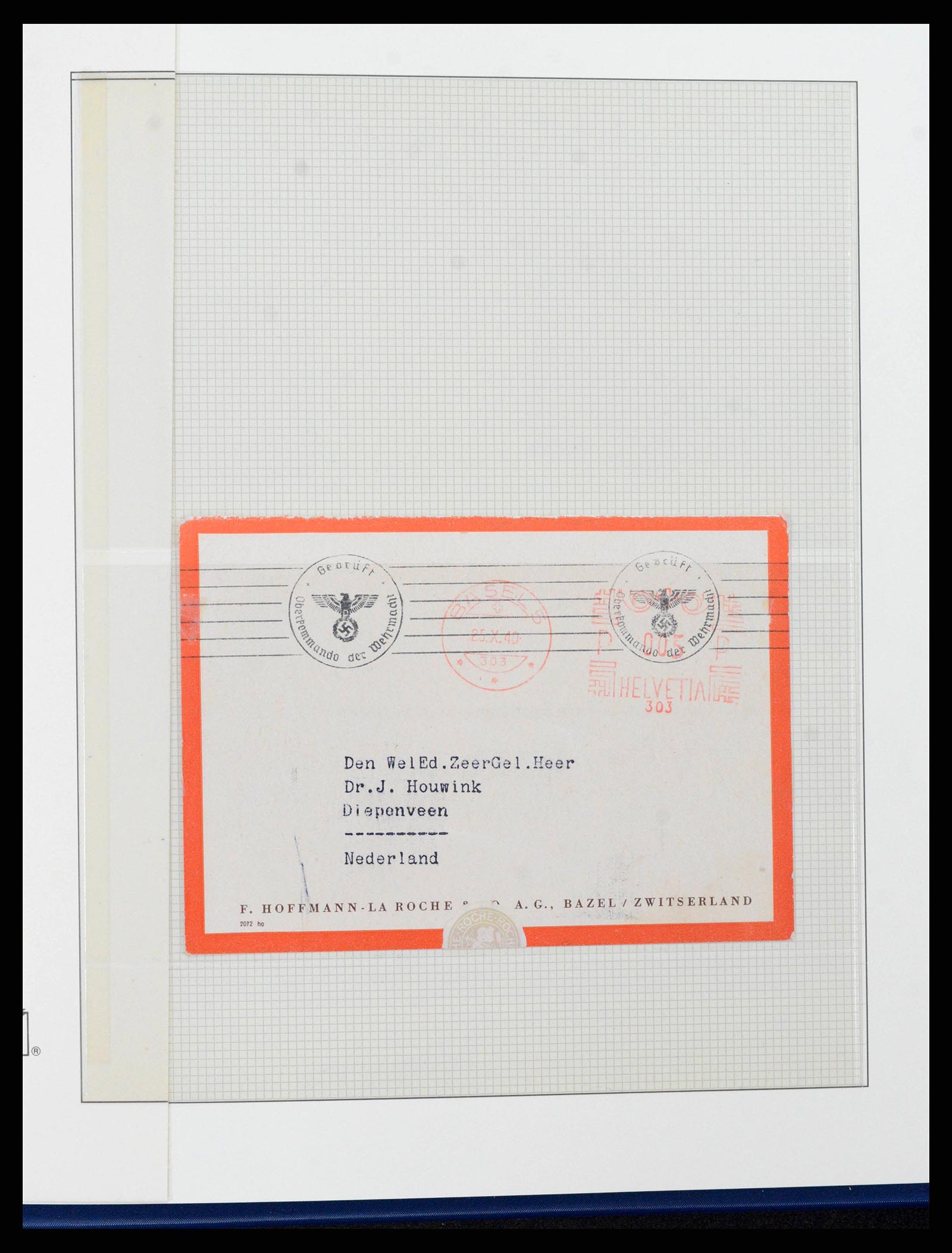 38558 0049 - Stamp collection 38558 Switzerland 1854-1960.