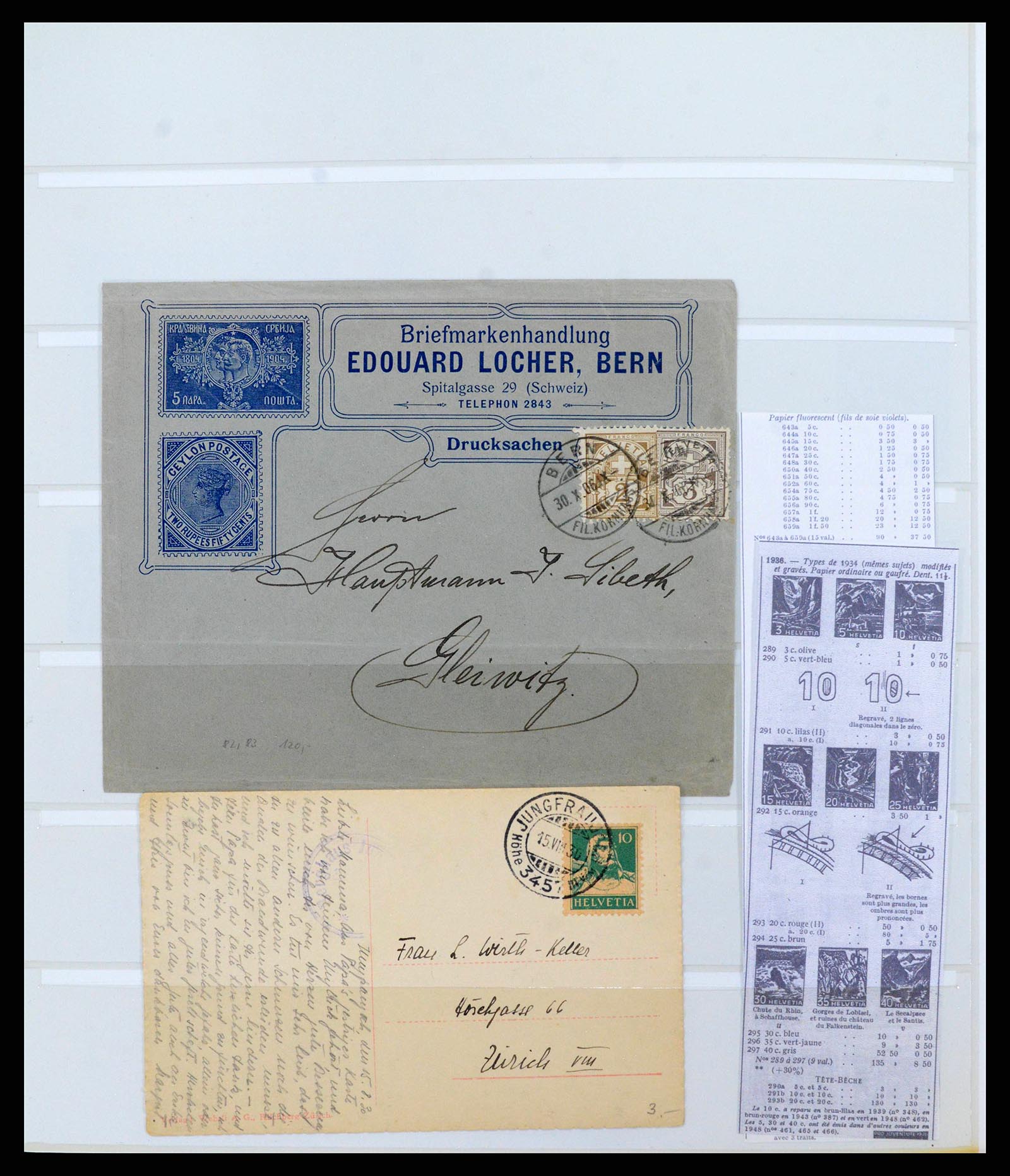 38558 0051 - Stamp collection 38558 Switzerland 1854-1960.