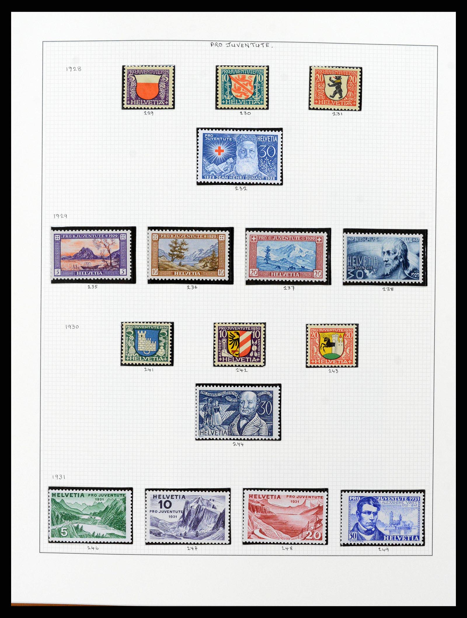 38558 0057 - Stamp collection 38558 Switzerland 1854-1960.