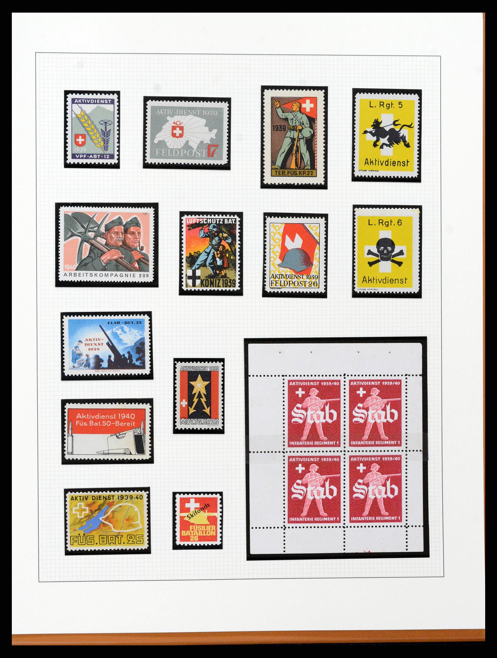 38558 0101 - Stamp collection 38558 Switzerland 1854-1960.