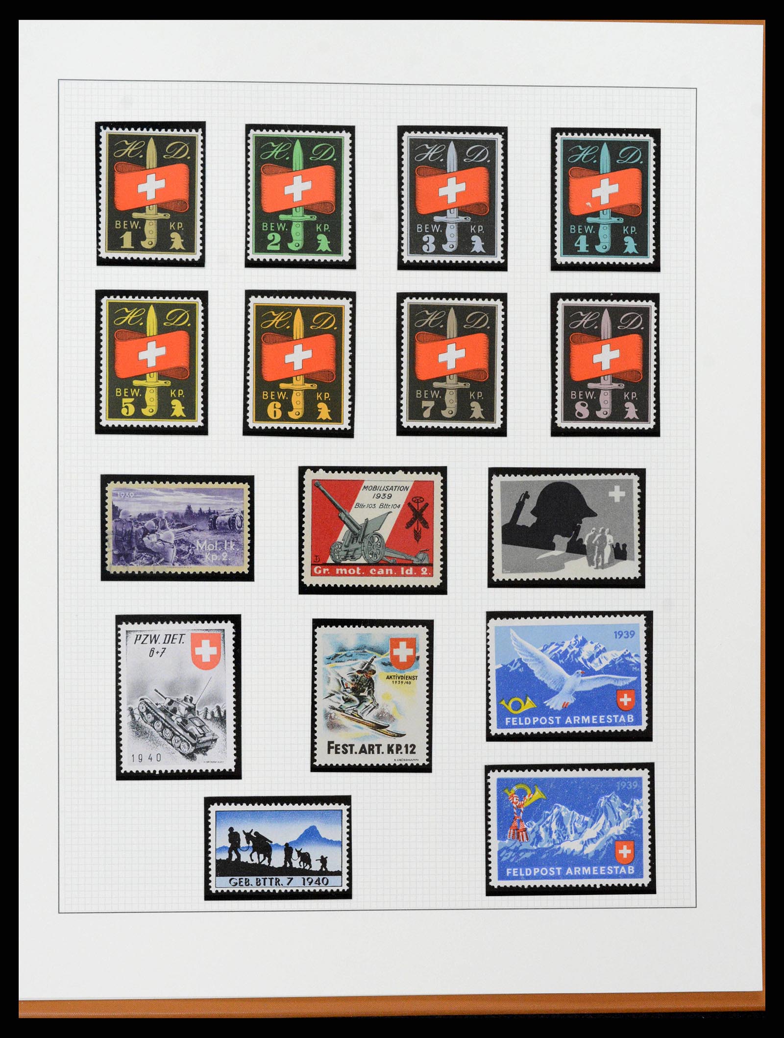 38558 0103 - Stamp collection 38558 Switzerland 1854-1960.