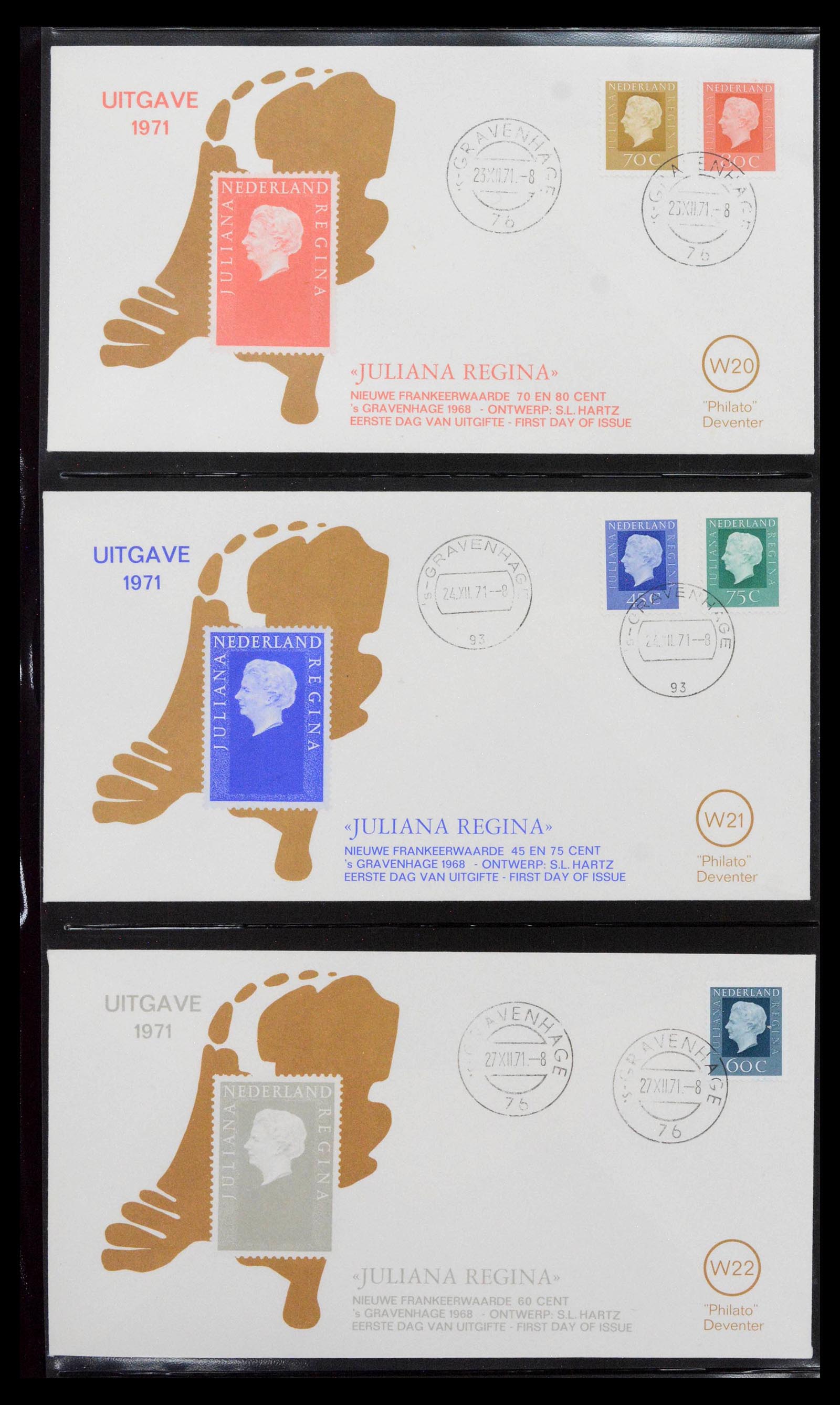 38559 0007 - Postzegelverzameling 38559 Nederland speciale FDC's.
