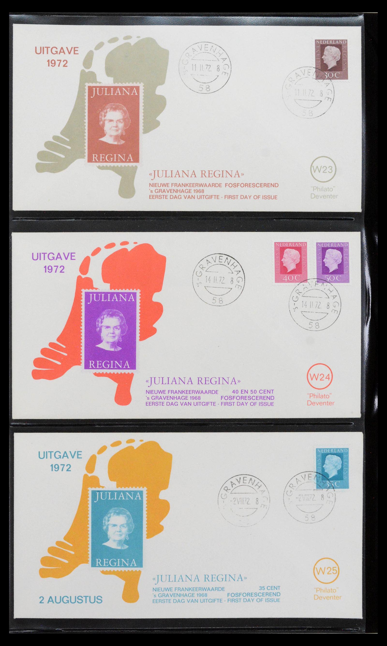 38559 0008 - Postzegelverzameling 38559 Nederland speciale FDC's.