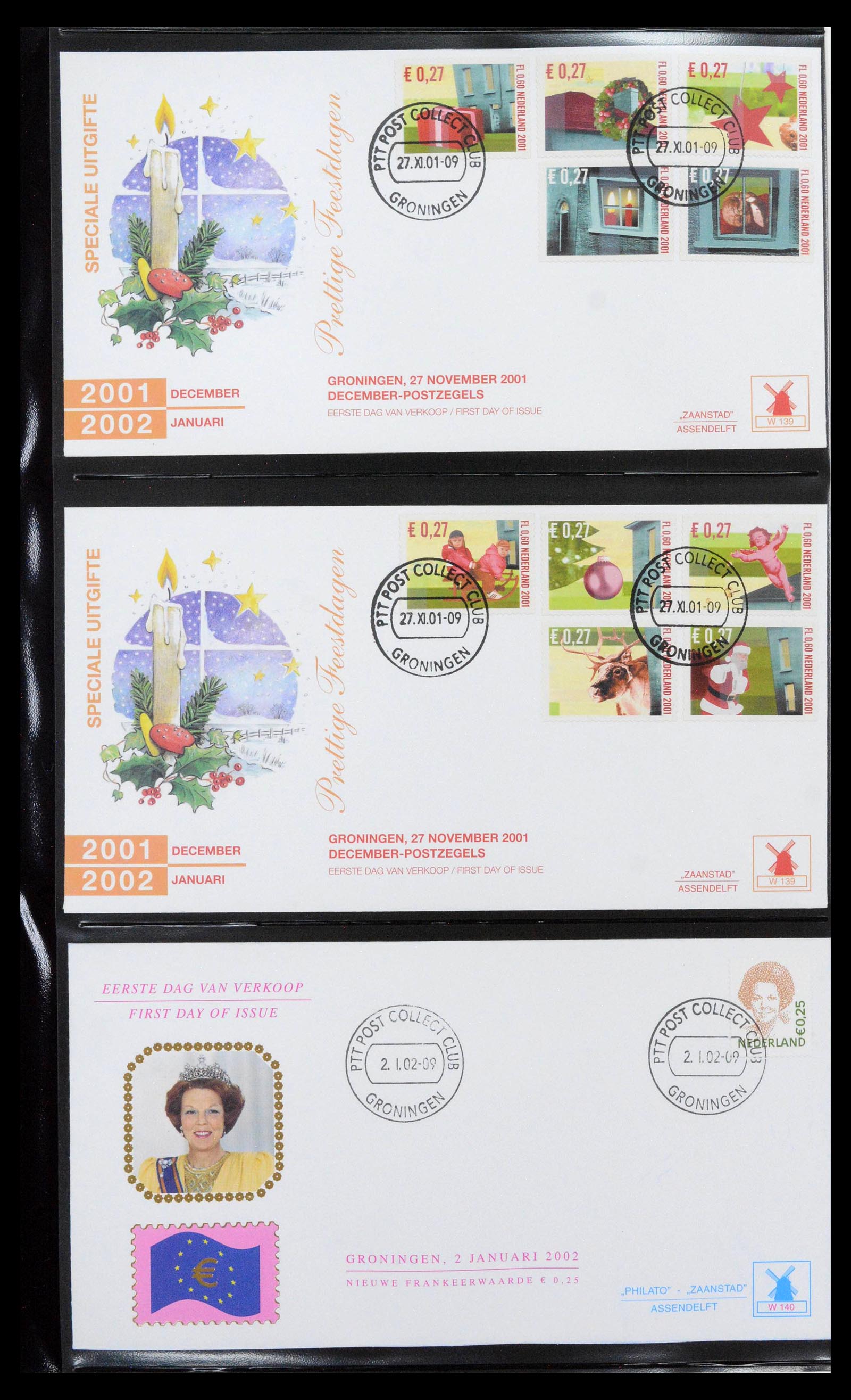 38559 0053 - Postzegelverzameling 38559 Nederland speciale FDC's.
