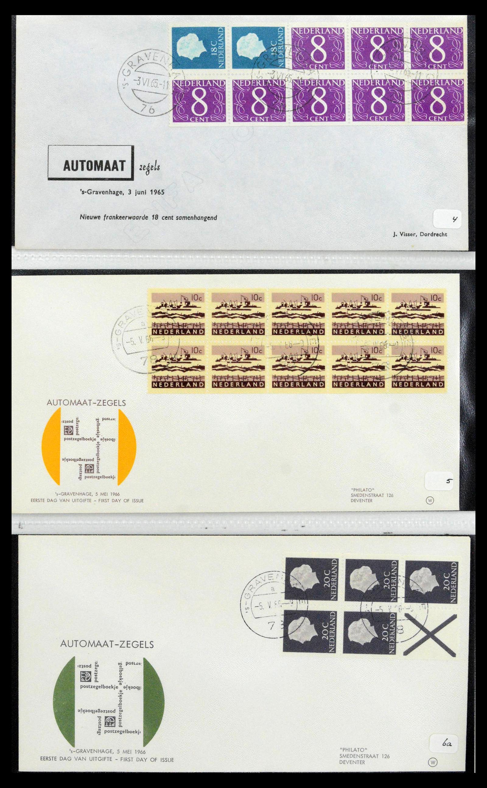 38559 0063 - Postzegelverzameling 38559 Nederland speciale FDC's.