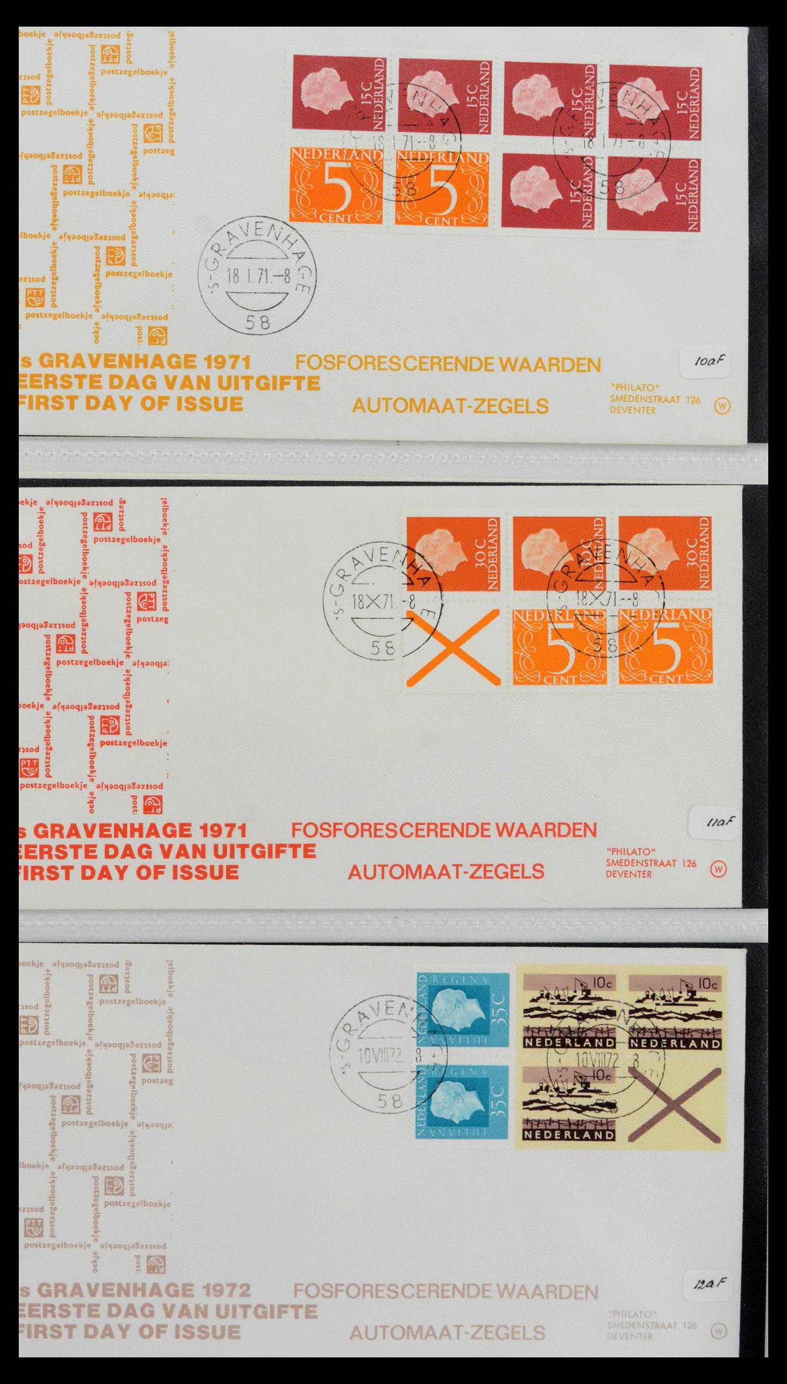 38559 0067 - Postzegelverzameling 38559 Nederland speciale FDC's.
