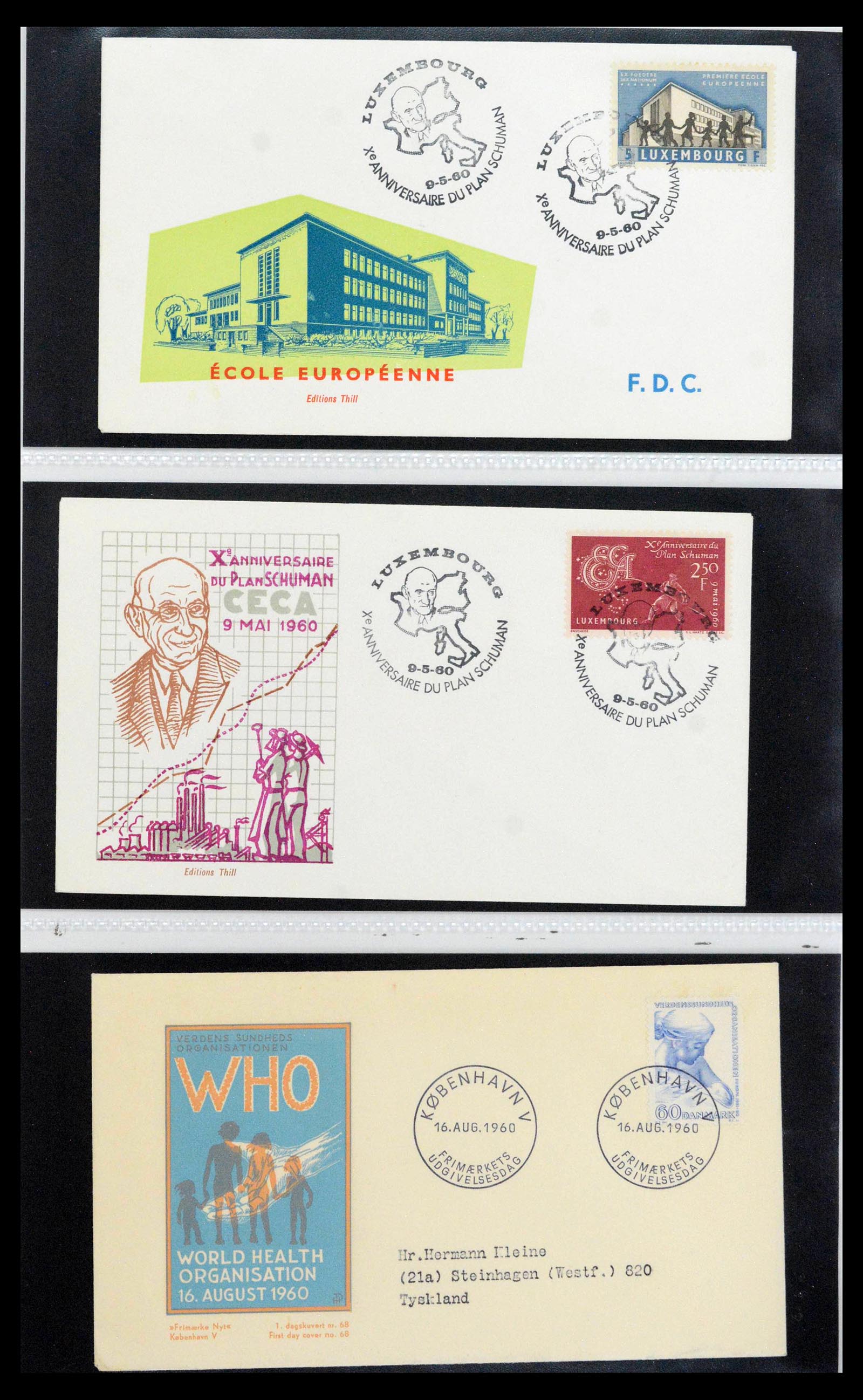 38559 0094 - Postzegelverzameling 38559 Nederland speciale FDC's.