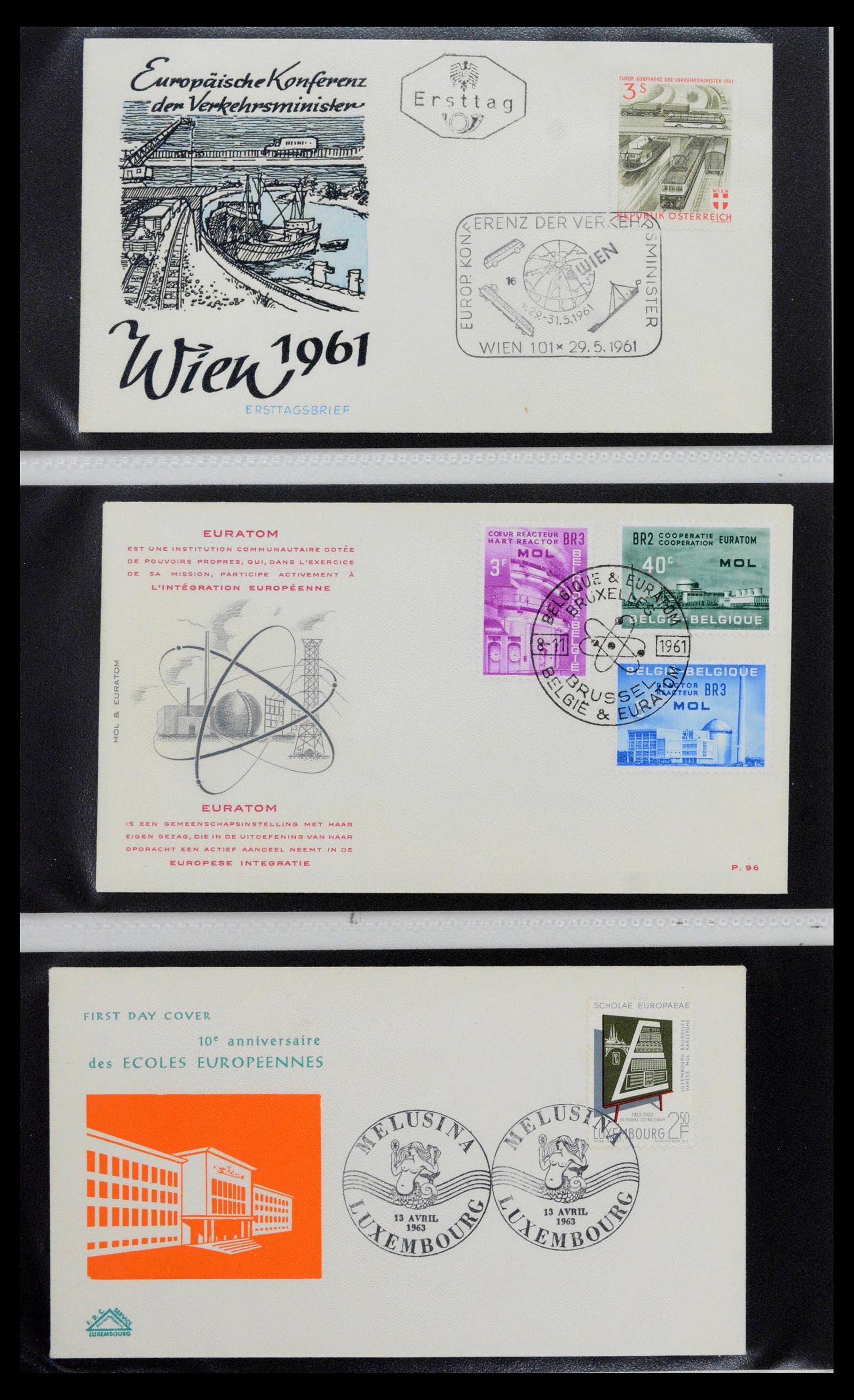 38559 0095 - Postzegelverzameling 38559 Nederland speciale FDC's.