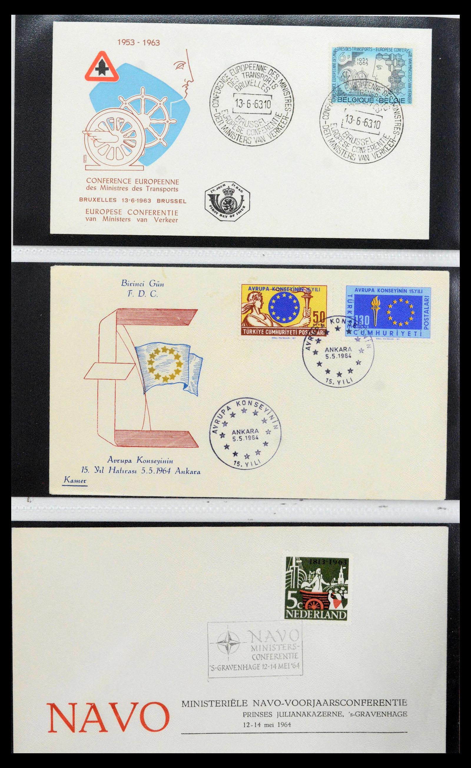 38559 0096 - Postzegelverzameling 38559 Nederland speciale FDC's.
