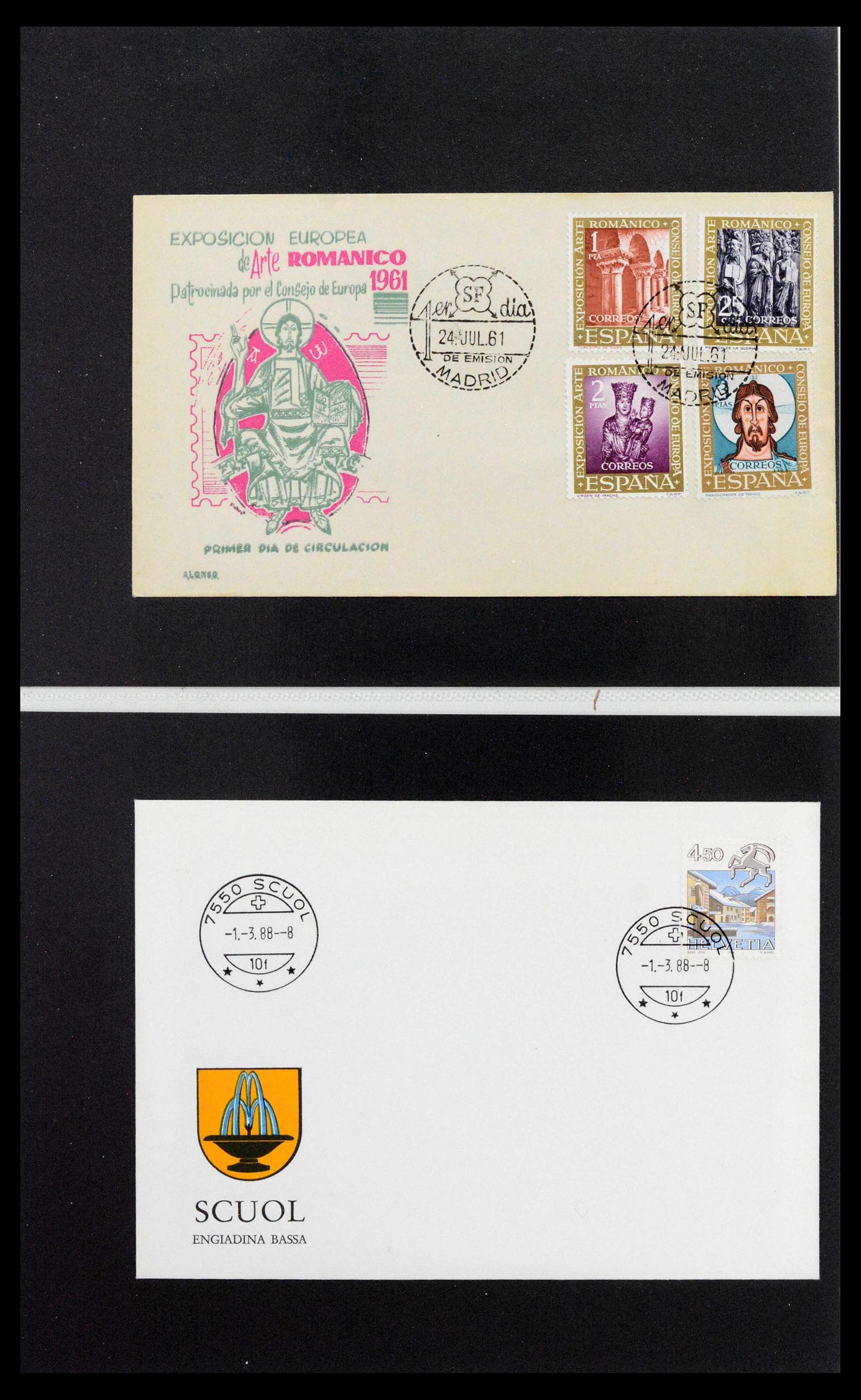 38559 0097 - Postzegelverzameling 38559 Nederland speciale FDC's.