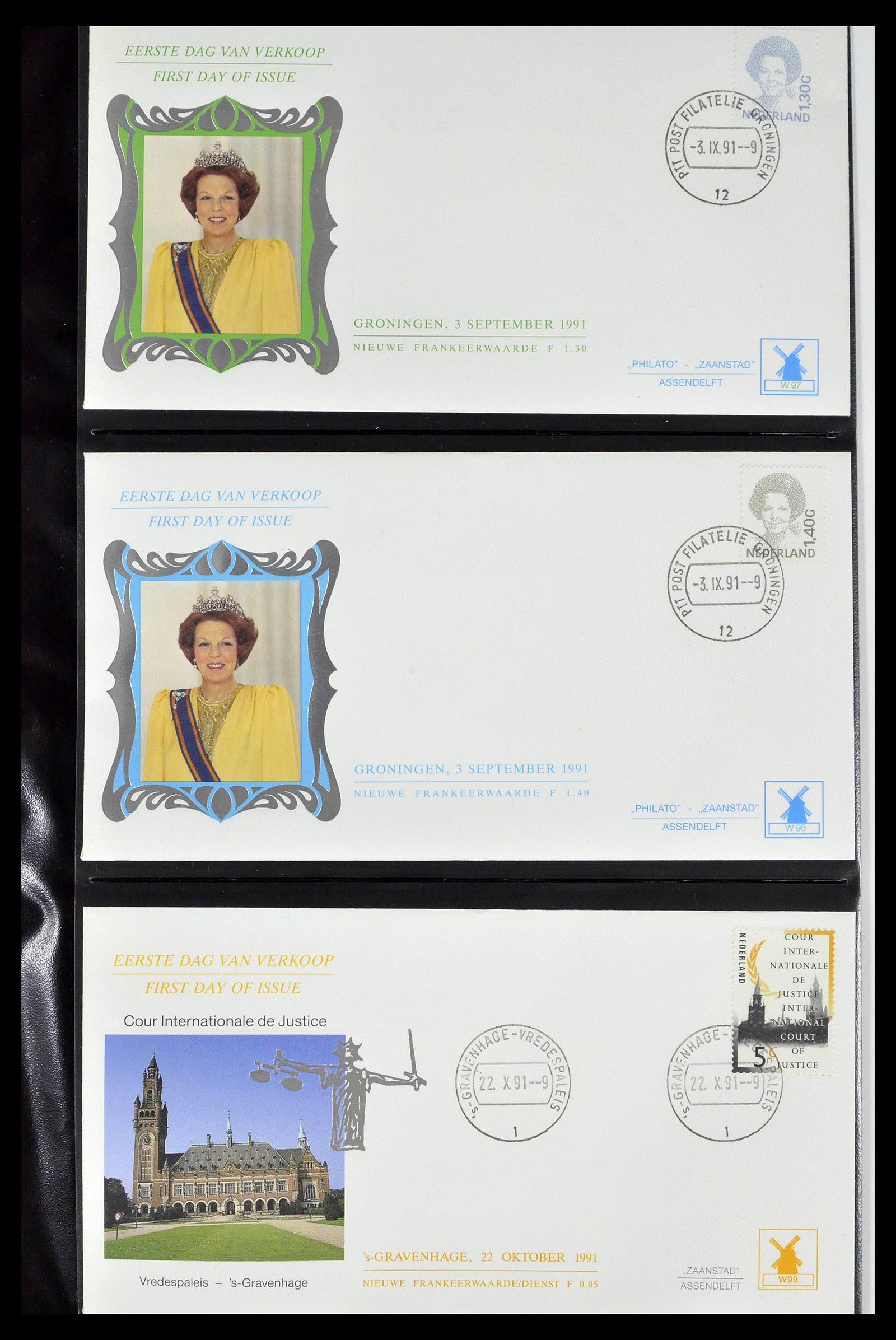38559 0527 - Postzegelverzameling 38559 Nederland speciale FDC's.