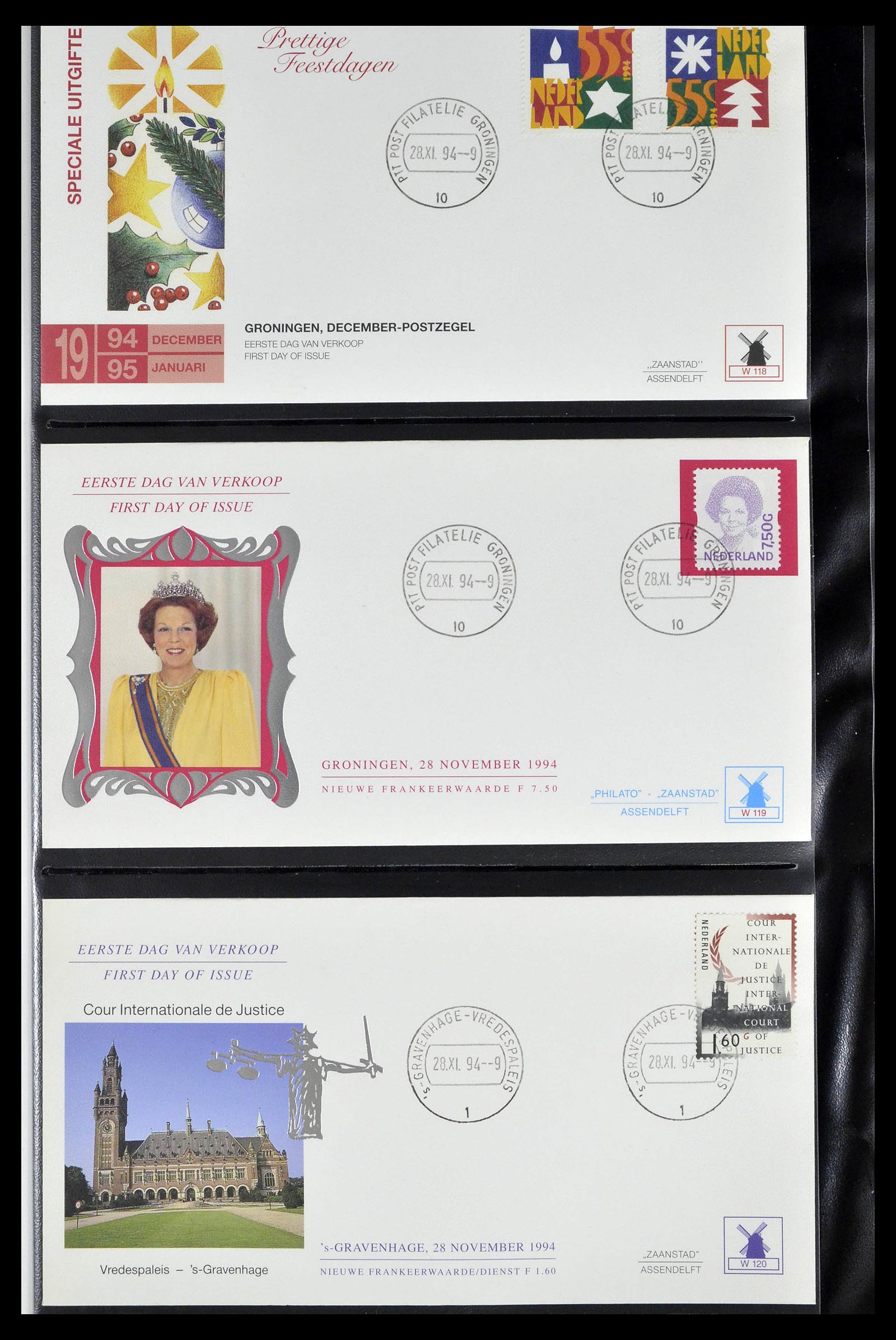 38559 0534 - Postzegelverzameling 38559 Nederland speciale FDC's.