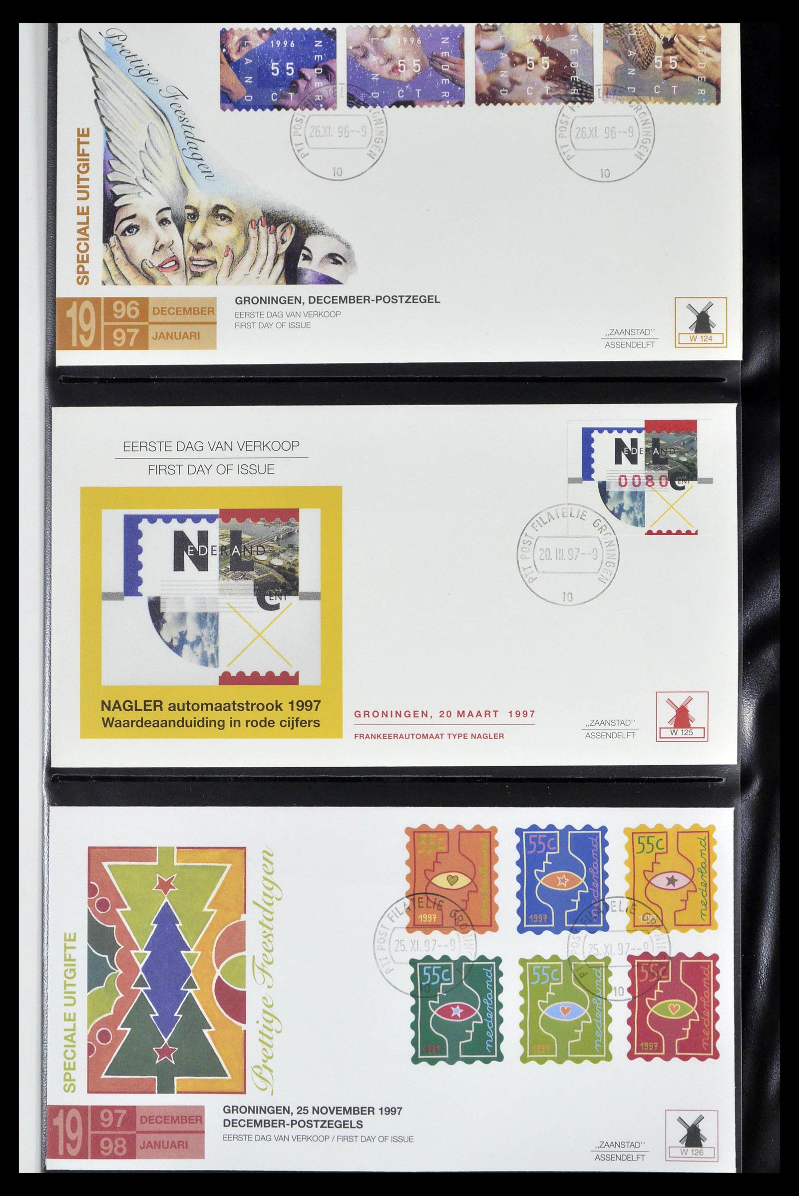 38559 0536 - Postzegelverzameling 38559 Nederland speciale FDC's.