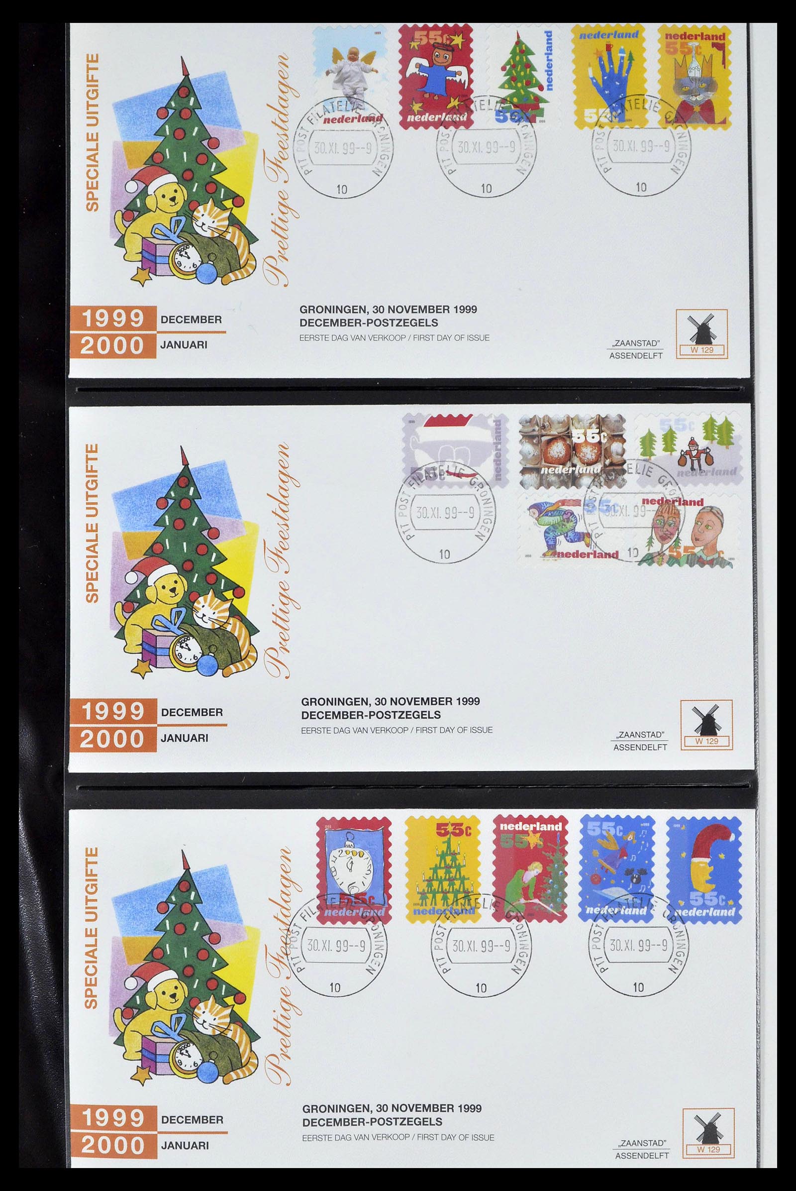38559 0539 - Postzegelverzameling 38559 Nederland speciale FDC's.