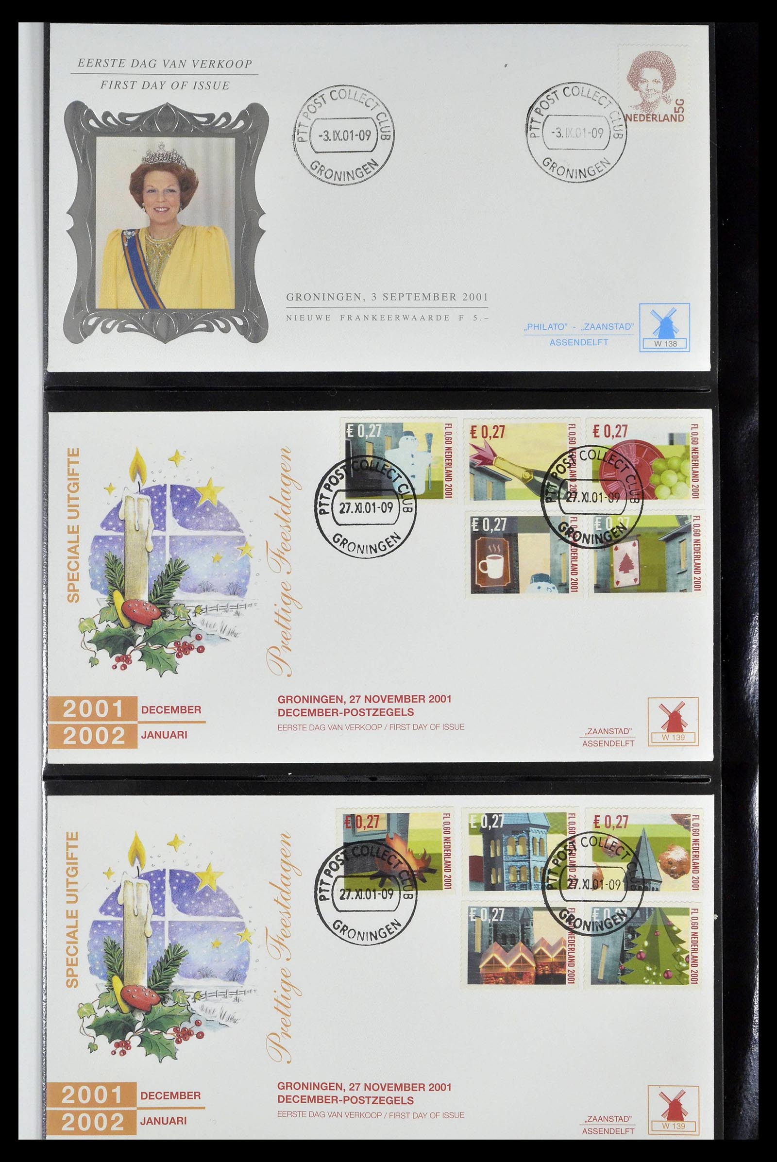 38559 0544 - Postzegelverzameling 38559 Nederland speciale FDC's.