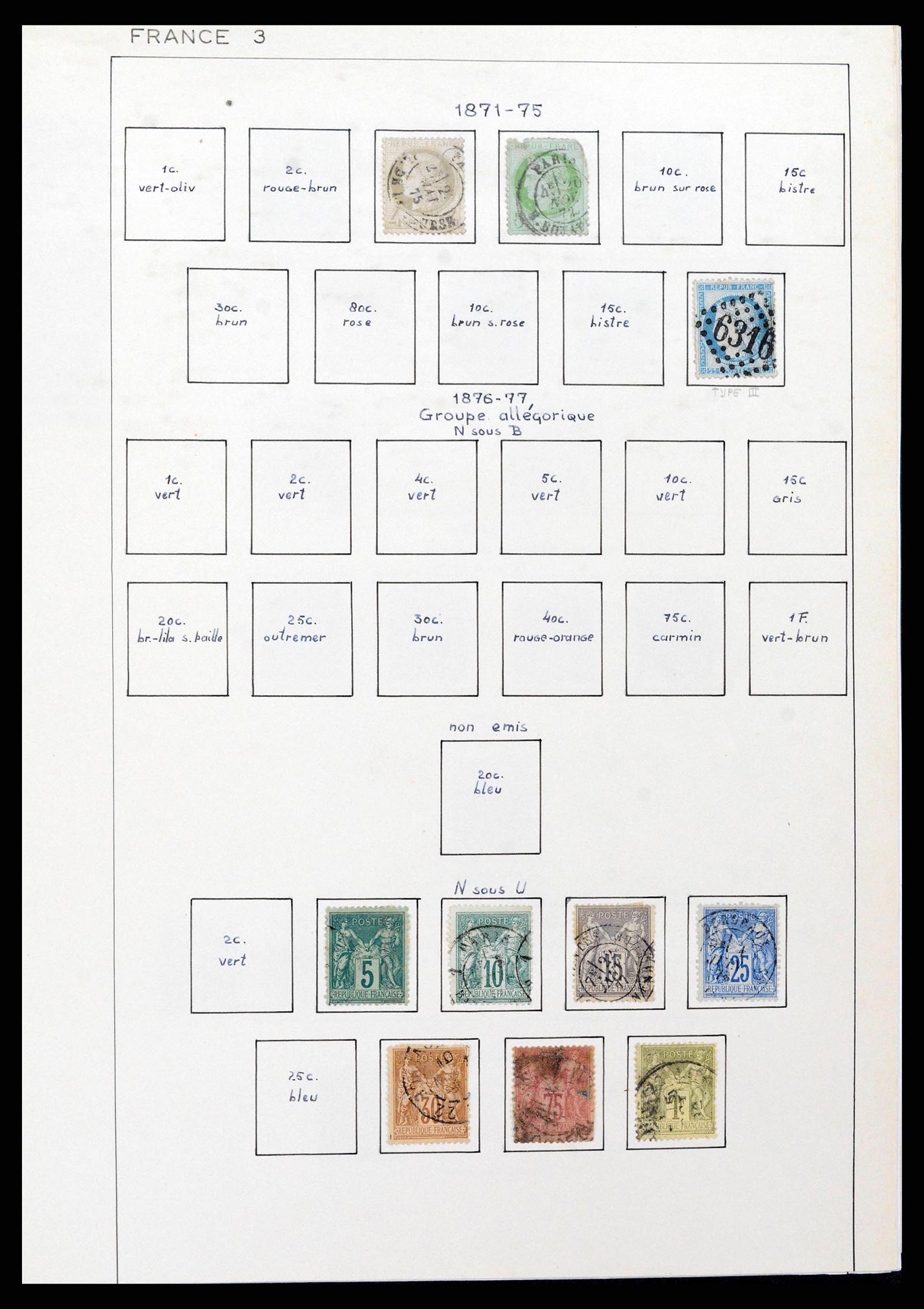 38561 0003 - Postzegelverzameling 38561 Wereld 1880-1980.