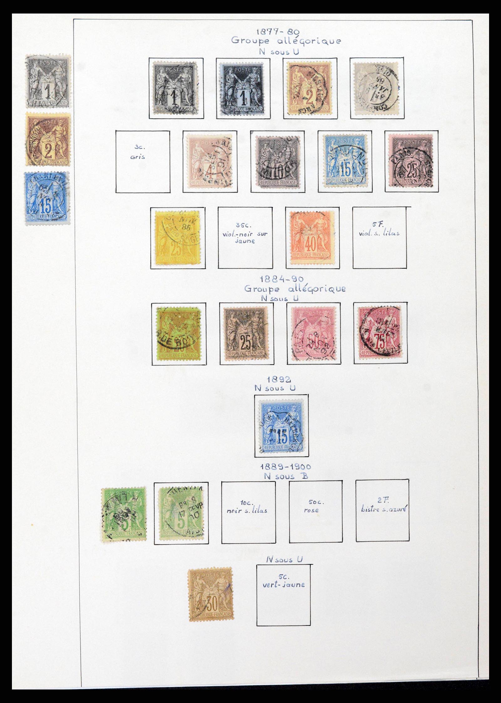 38561 0004 - Postzegelverzameling 38561 Wereld 1880-1980.