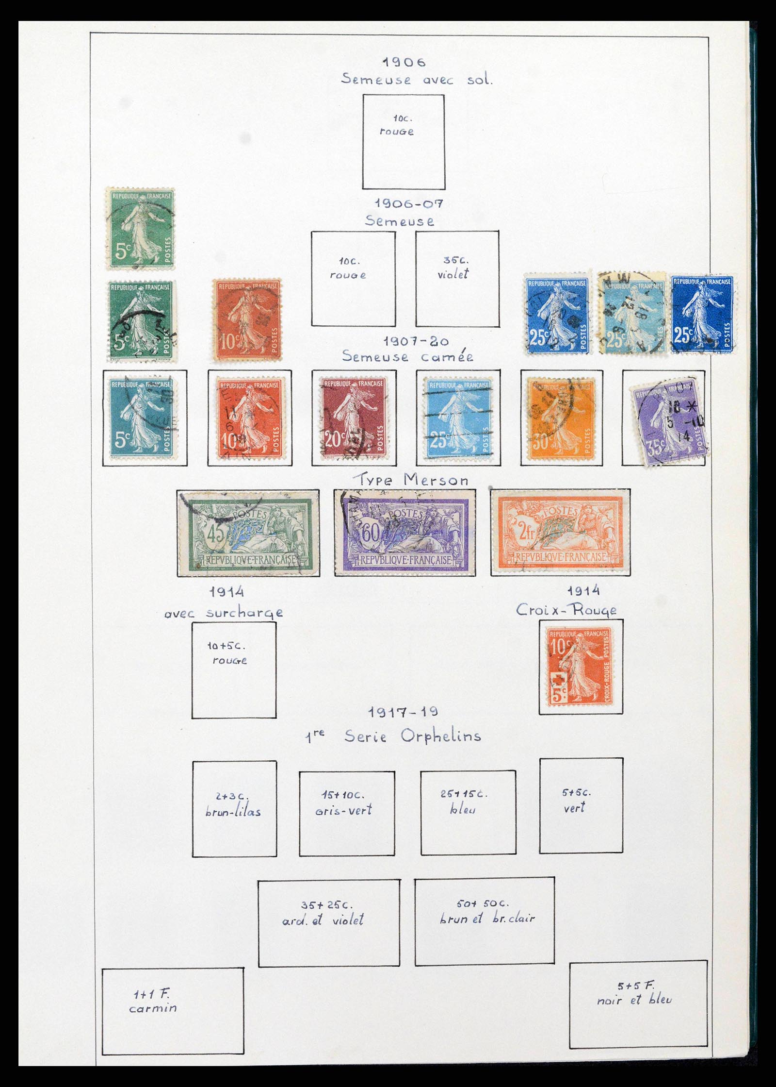 38561 0007 - Postzegelverzameling 38561 Wereld 1880-1980.