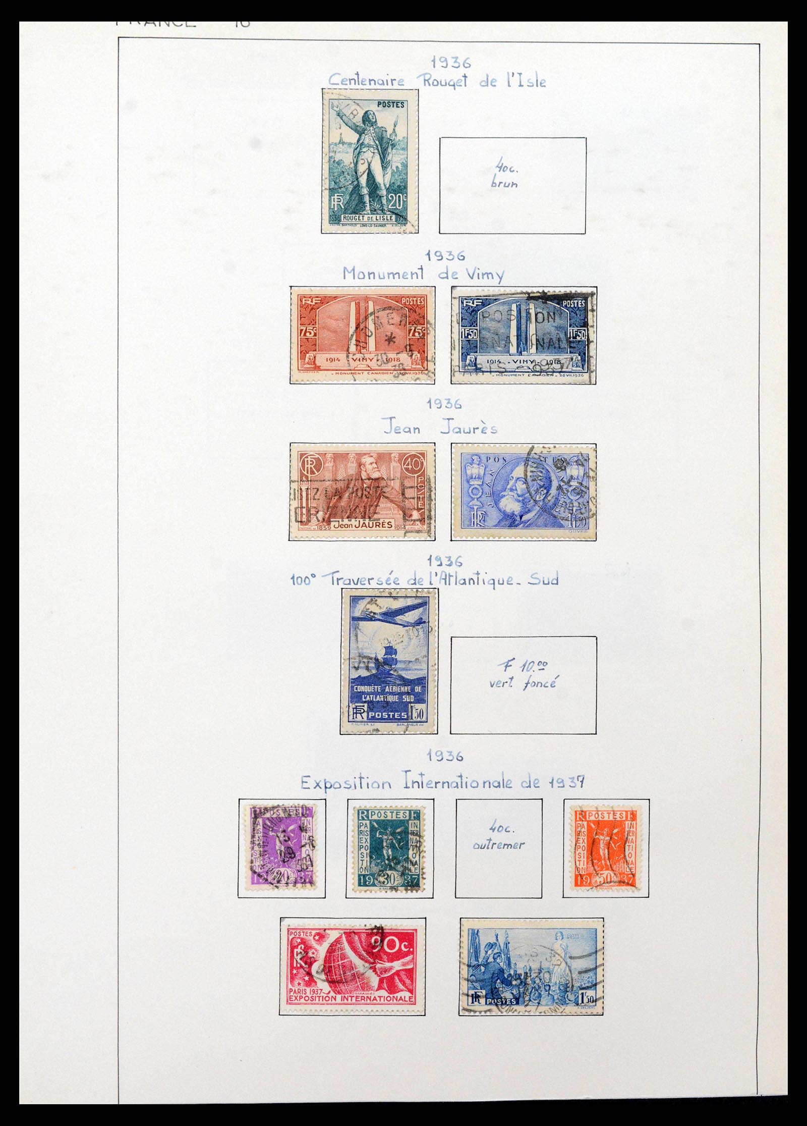 38561 0017 - Postzegelverzameling 38561 Wereld 1880-1980.