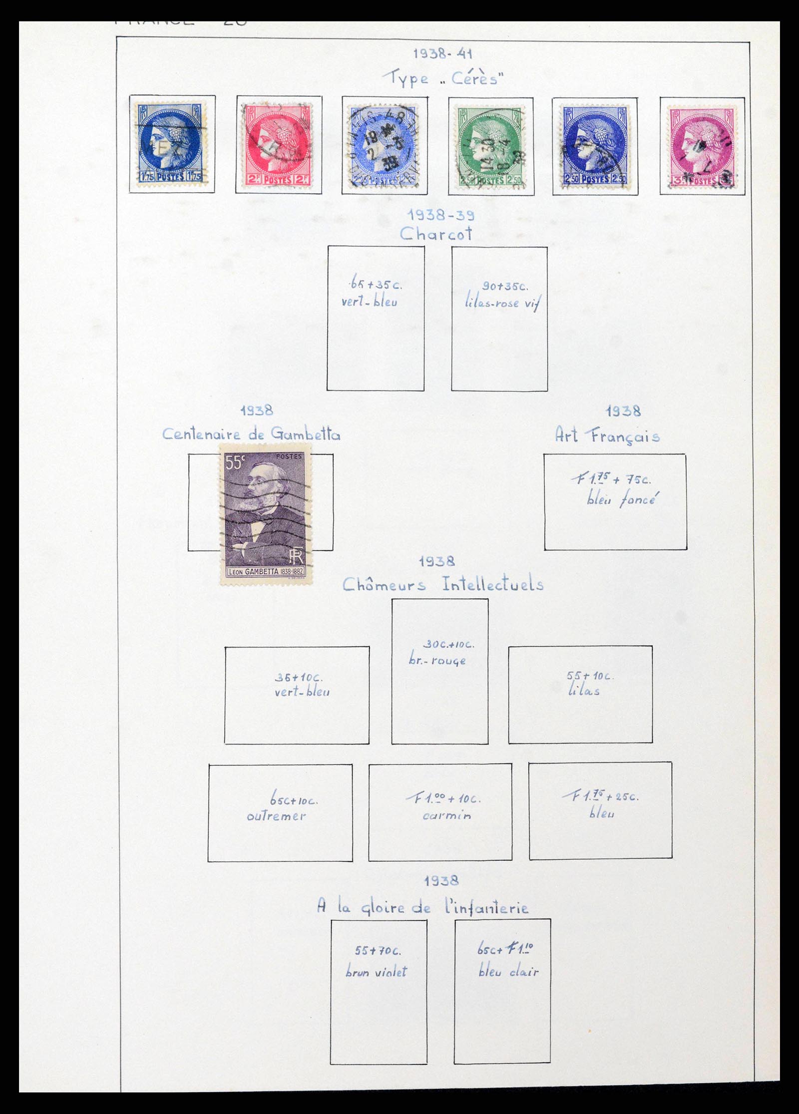 38561 0021 - Postzegelverzameling 38561 Wereld 1880-1980.